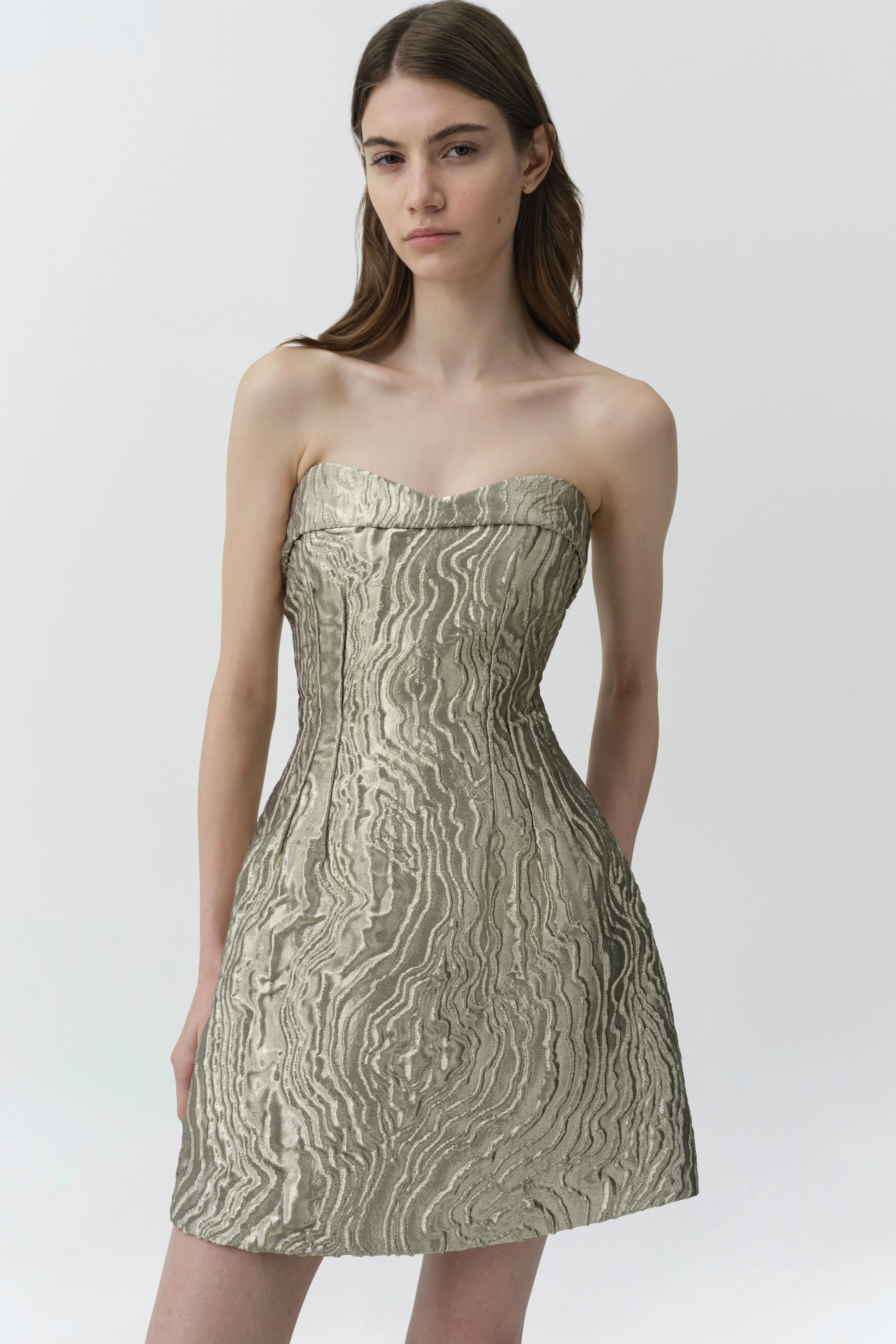 Darcie Metallic Jacquard Mini Dress sold by Simkhai product image thumbnail 3