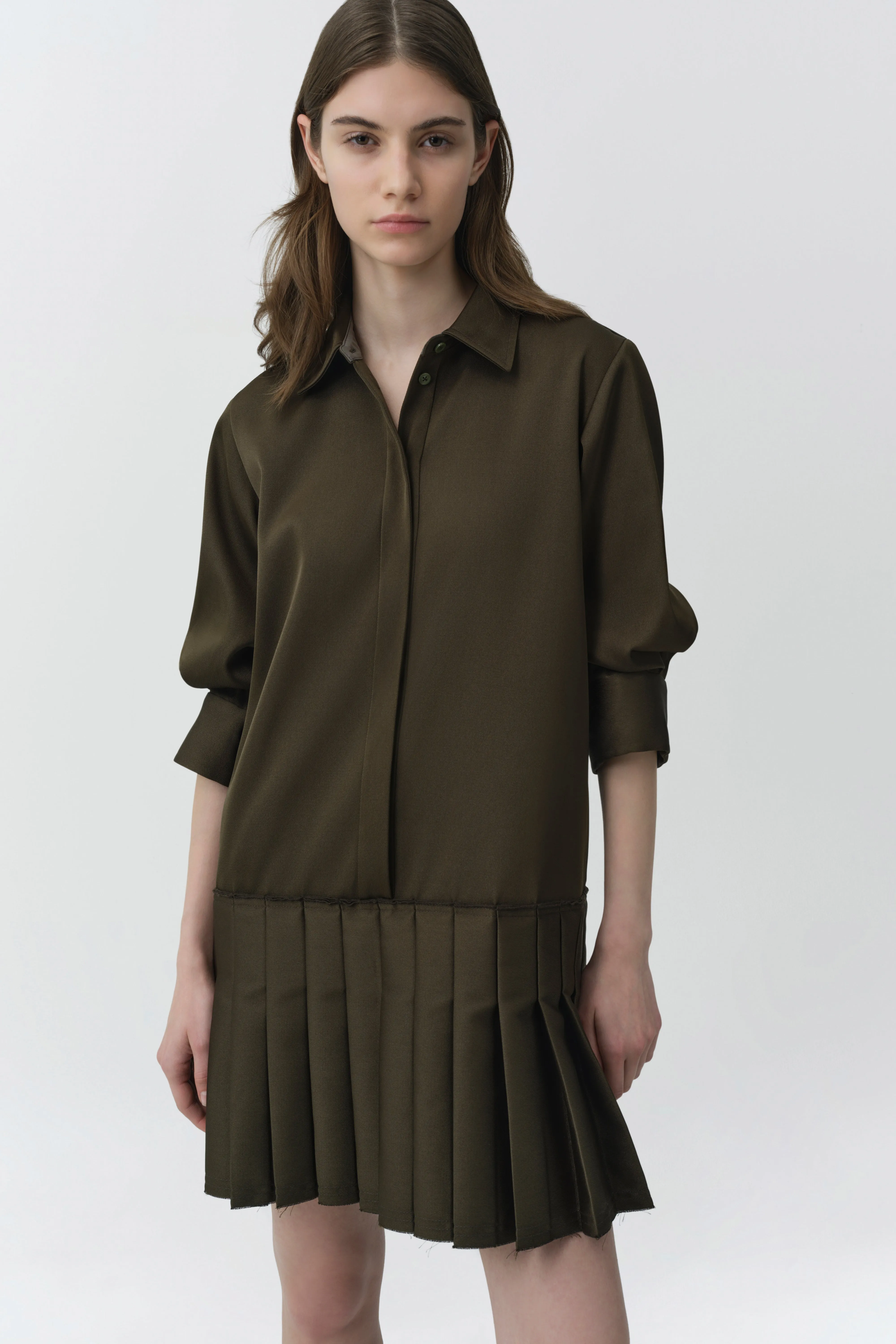 Regina Pleated Mini Shirt Dress sold by Simkhai product image thumbnail 3