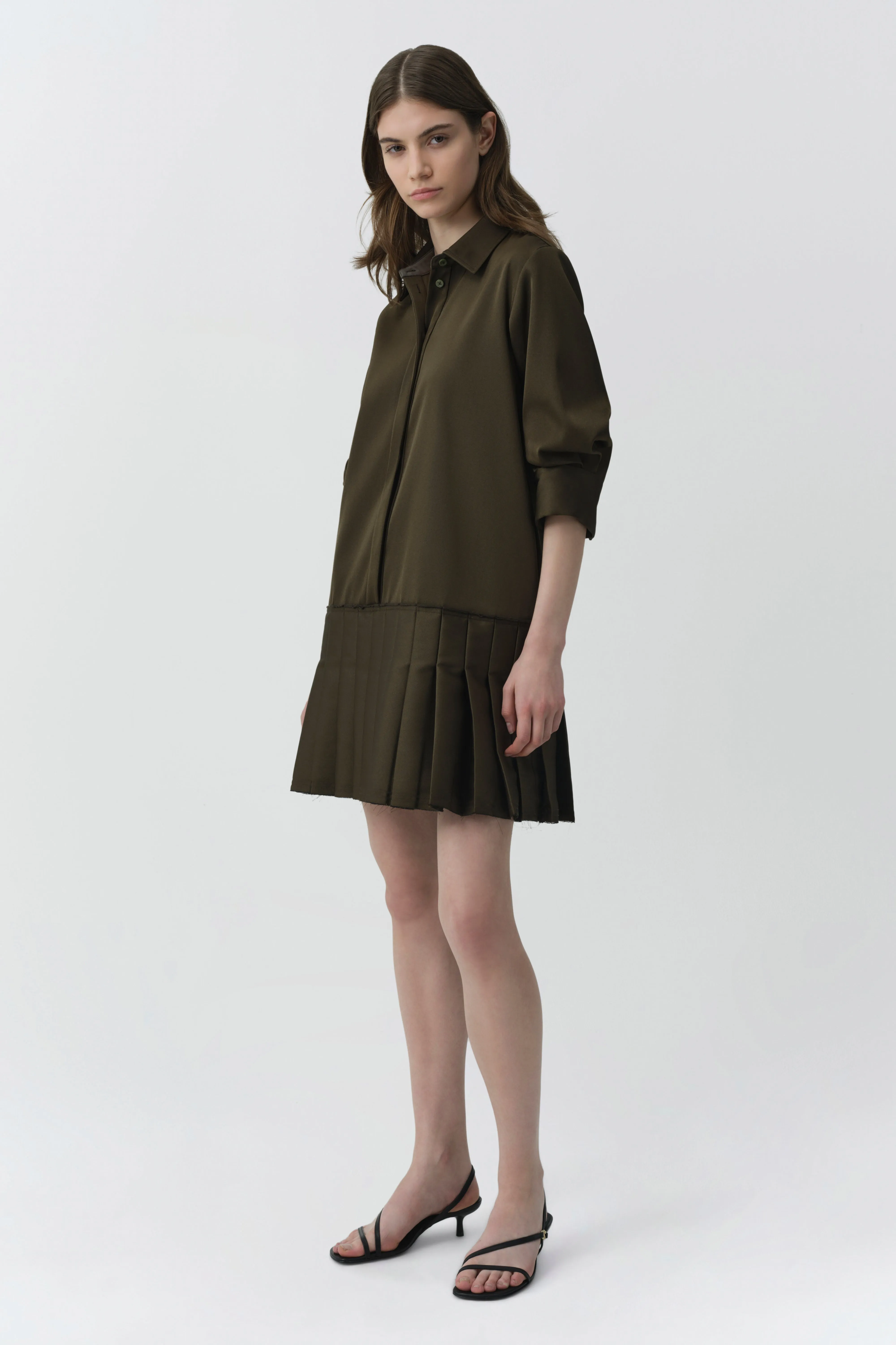 Regina Pleated Mini Shirt Dress sold by Simkhai product image thumbnail 4