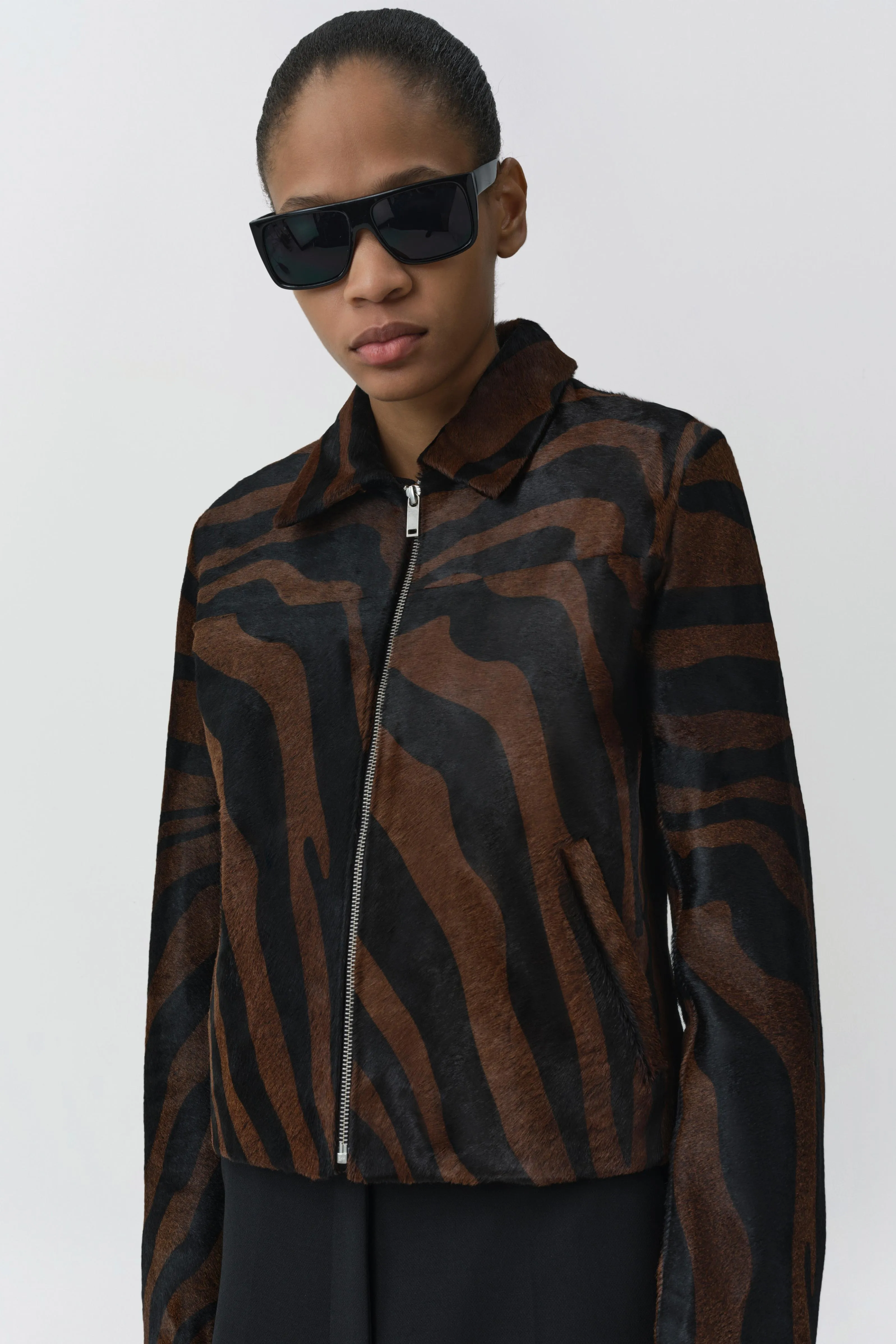 Daria Calf Hair Jacket sold by Simkhai product image thumbnail 3