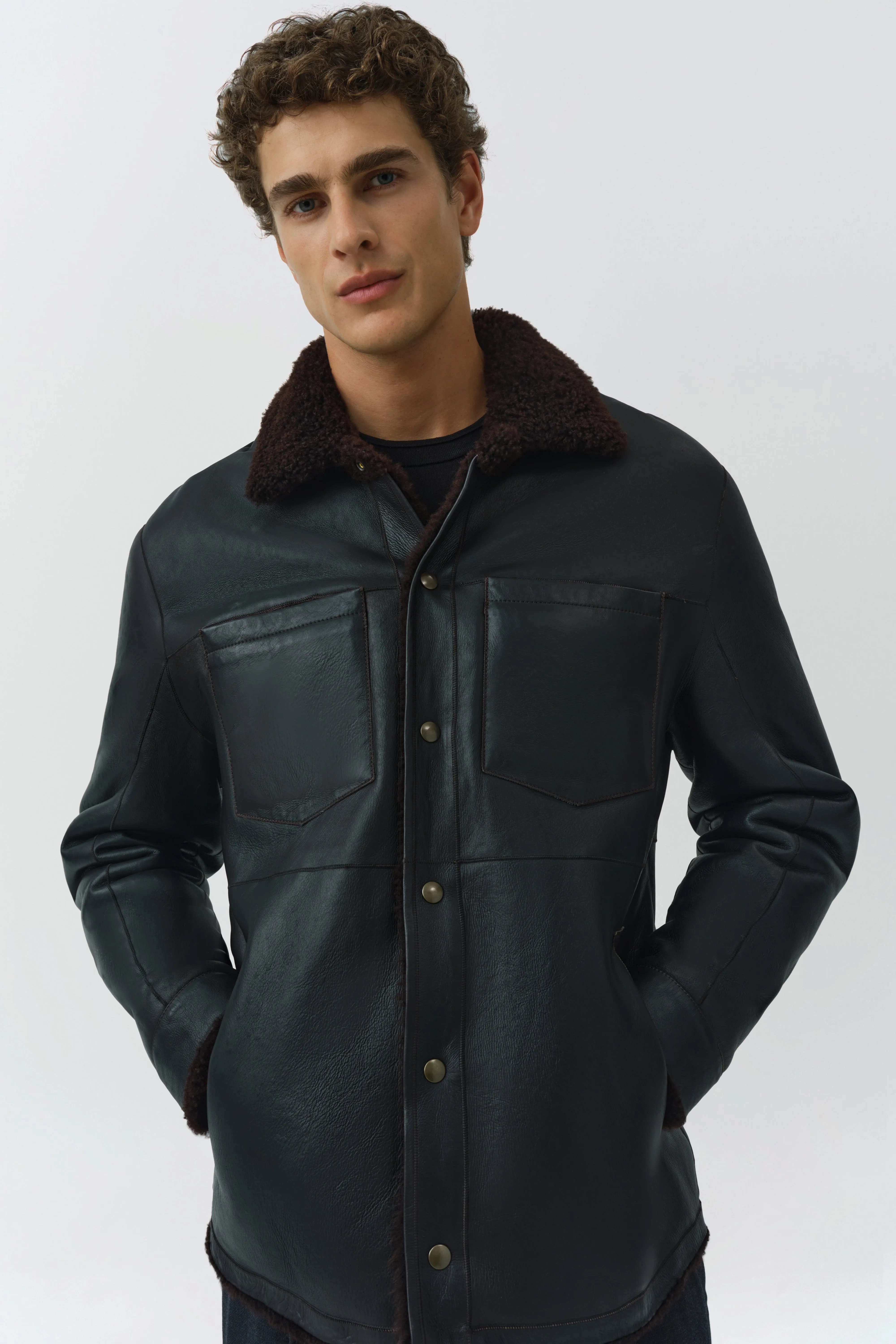 Keaton Reversible Shirt Jacket sold by Simkhai product image thumbnail 3