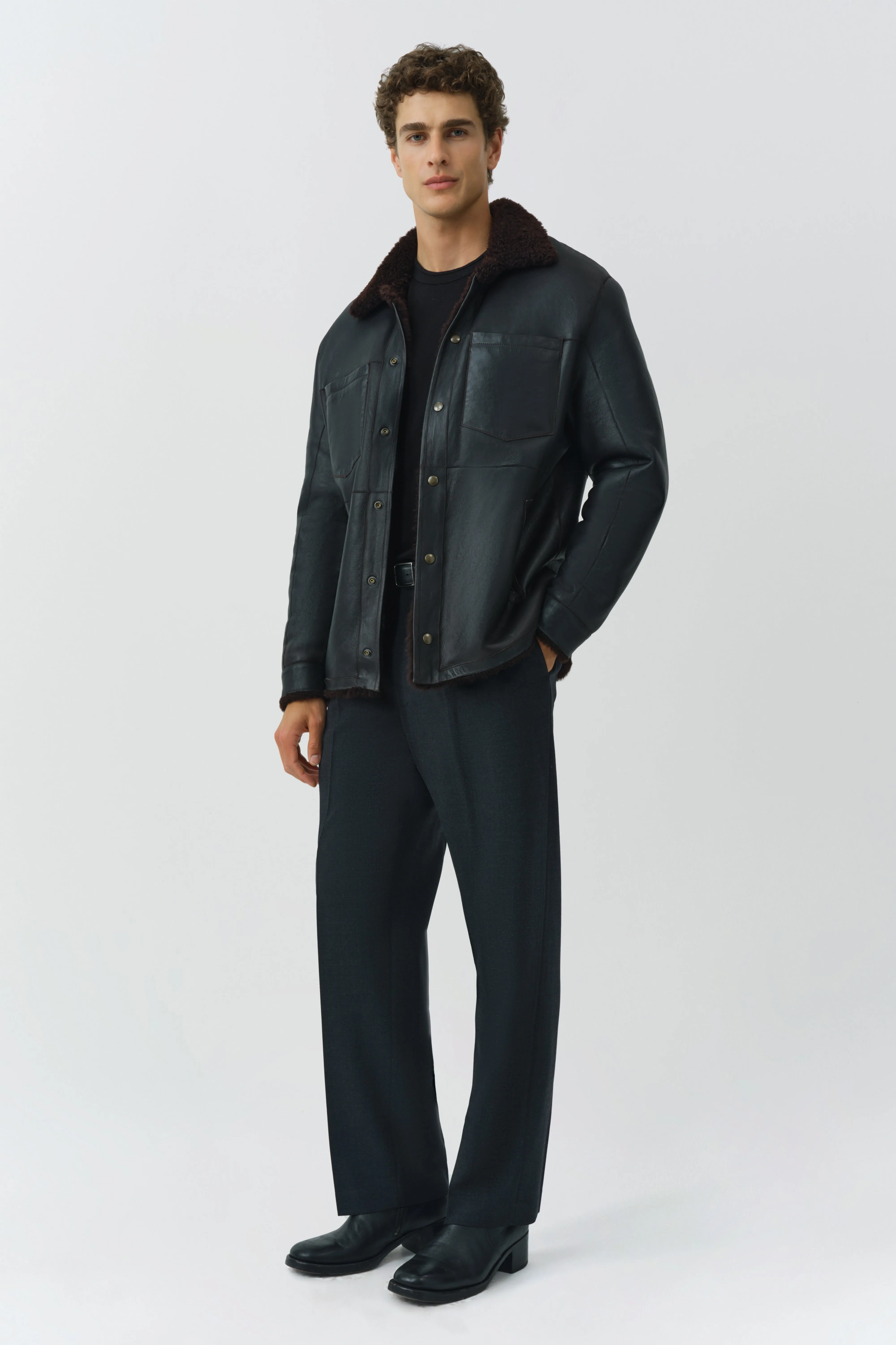 Keaton Reversible Shirt Jacket sold by Simkhai product image thumbnail 5