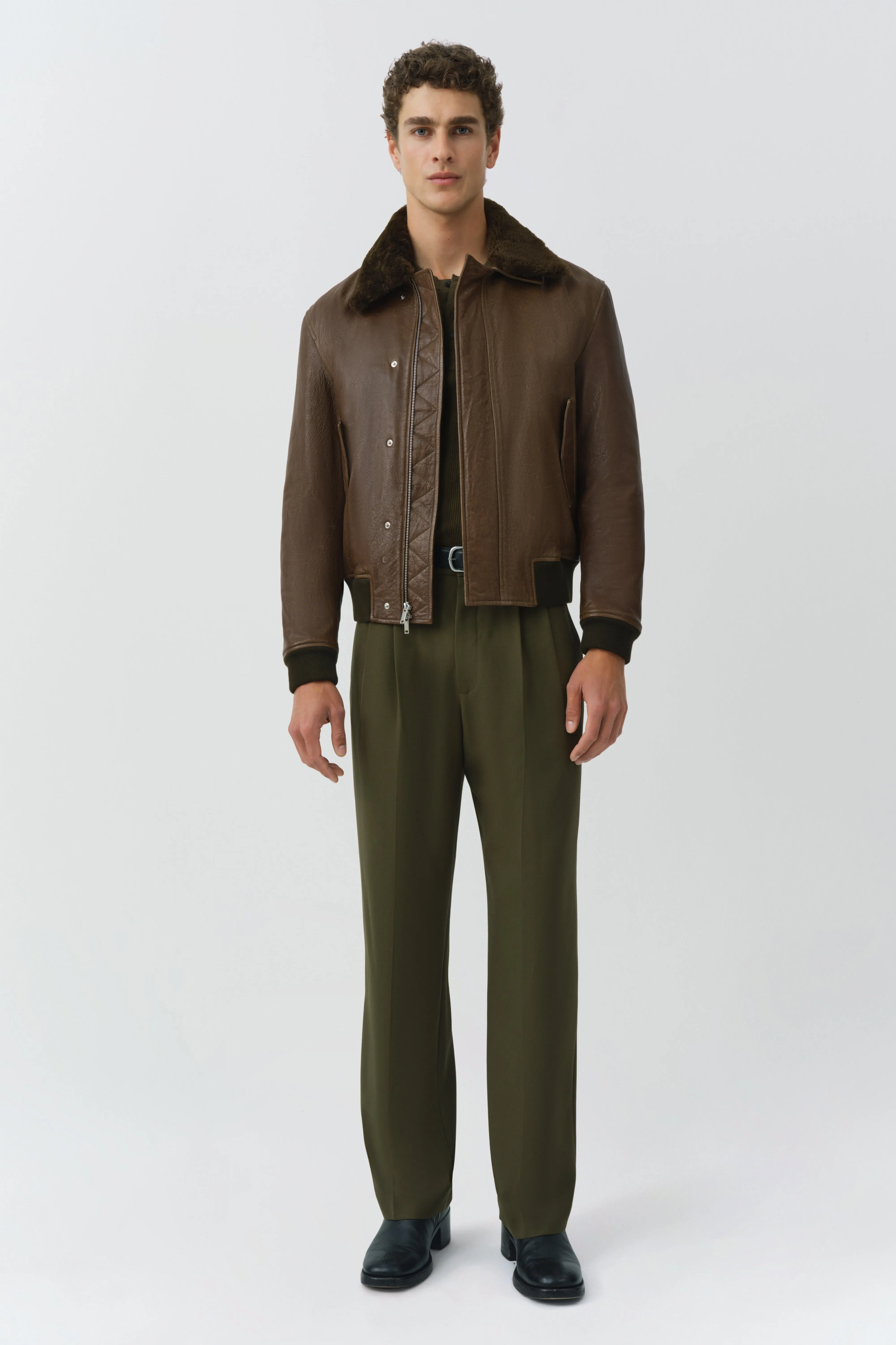 Anderson Leather Jacket sold by Simkhai product image thumbnail 2