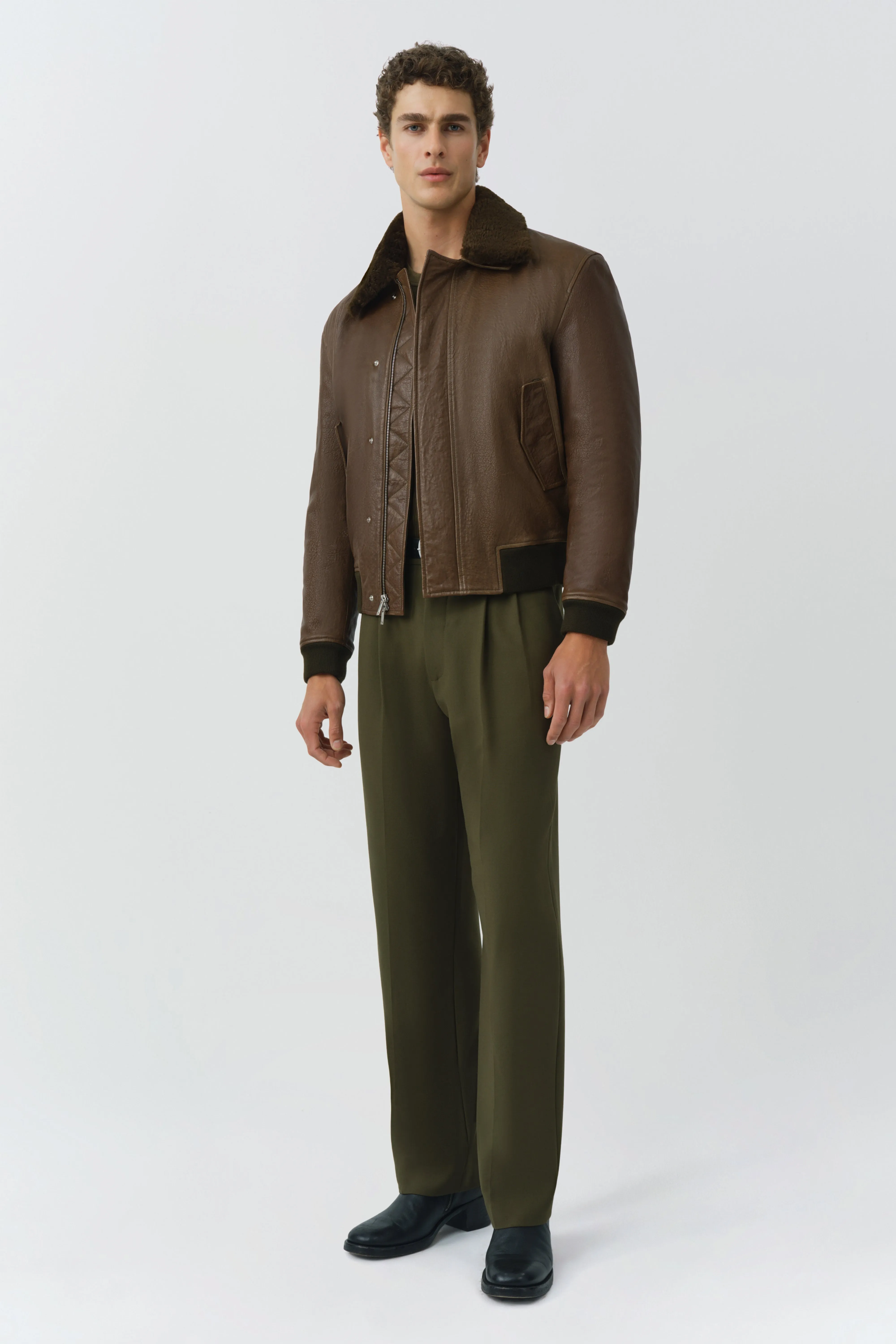 Anderson Leather Jacket sold by Simkhai product image thumbnail 4