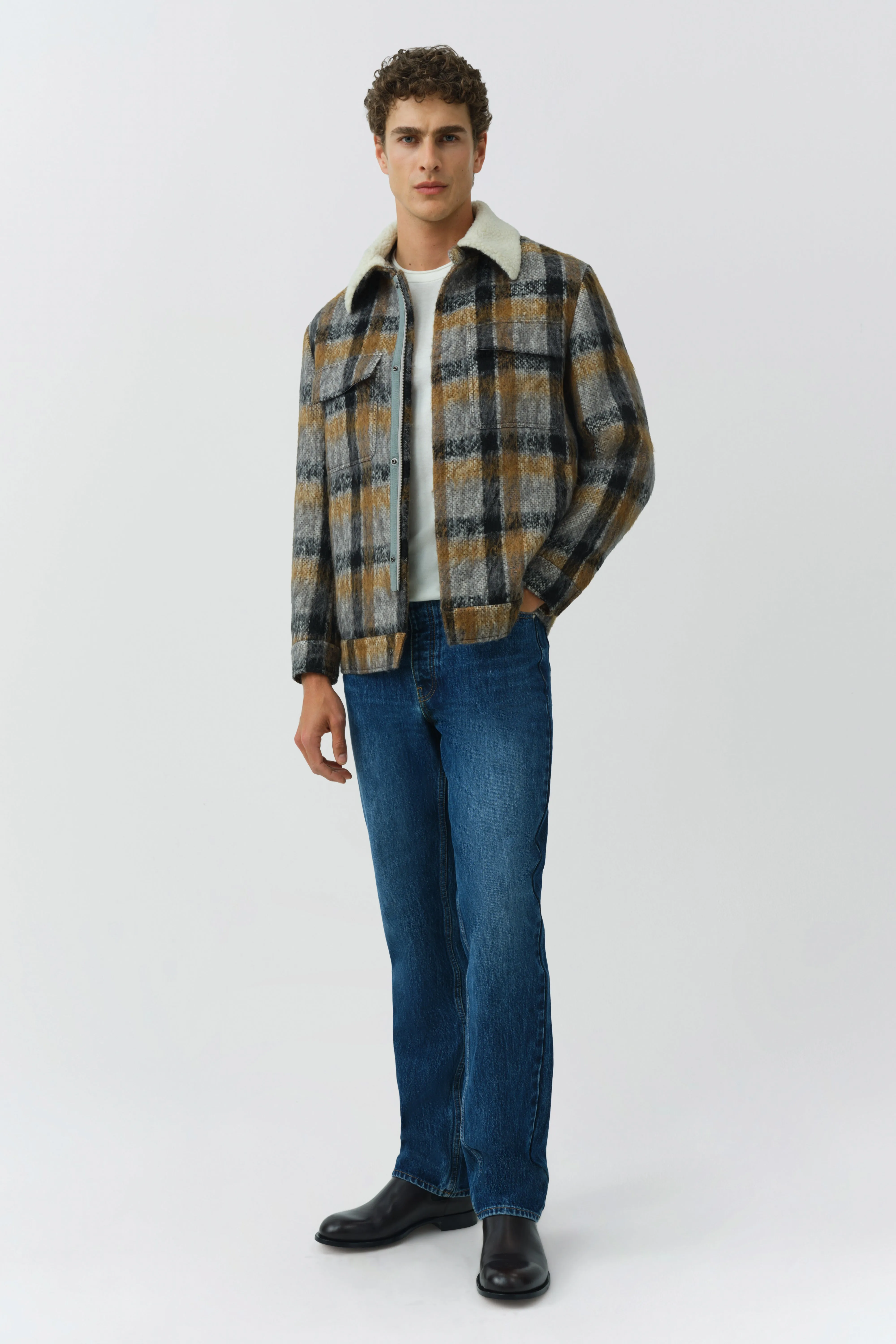 Ford Plaid Trucker Jacket sold by Simkhai product image thumbnail 2