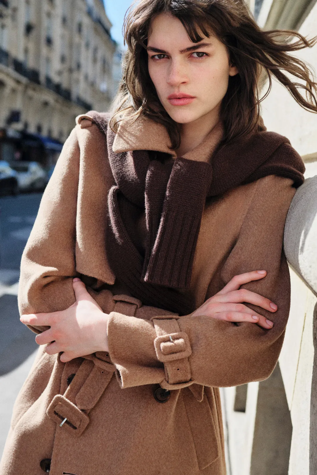 Rumi Belted Wool Coat sold by Simkhai product image thumbnail 2