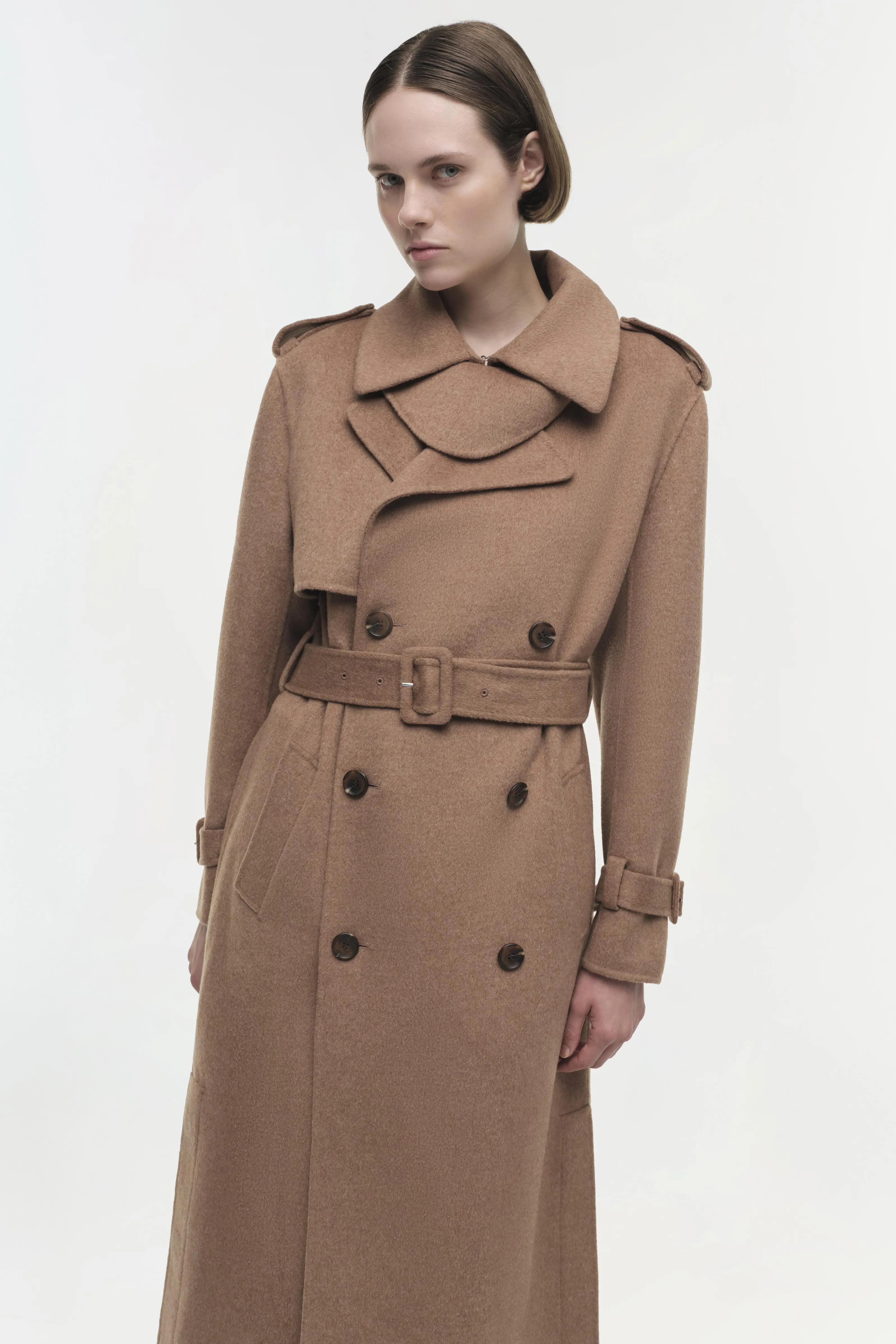 Rumi Belted Wool Coat sold by Simkhai product image thumbnail 4