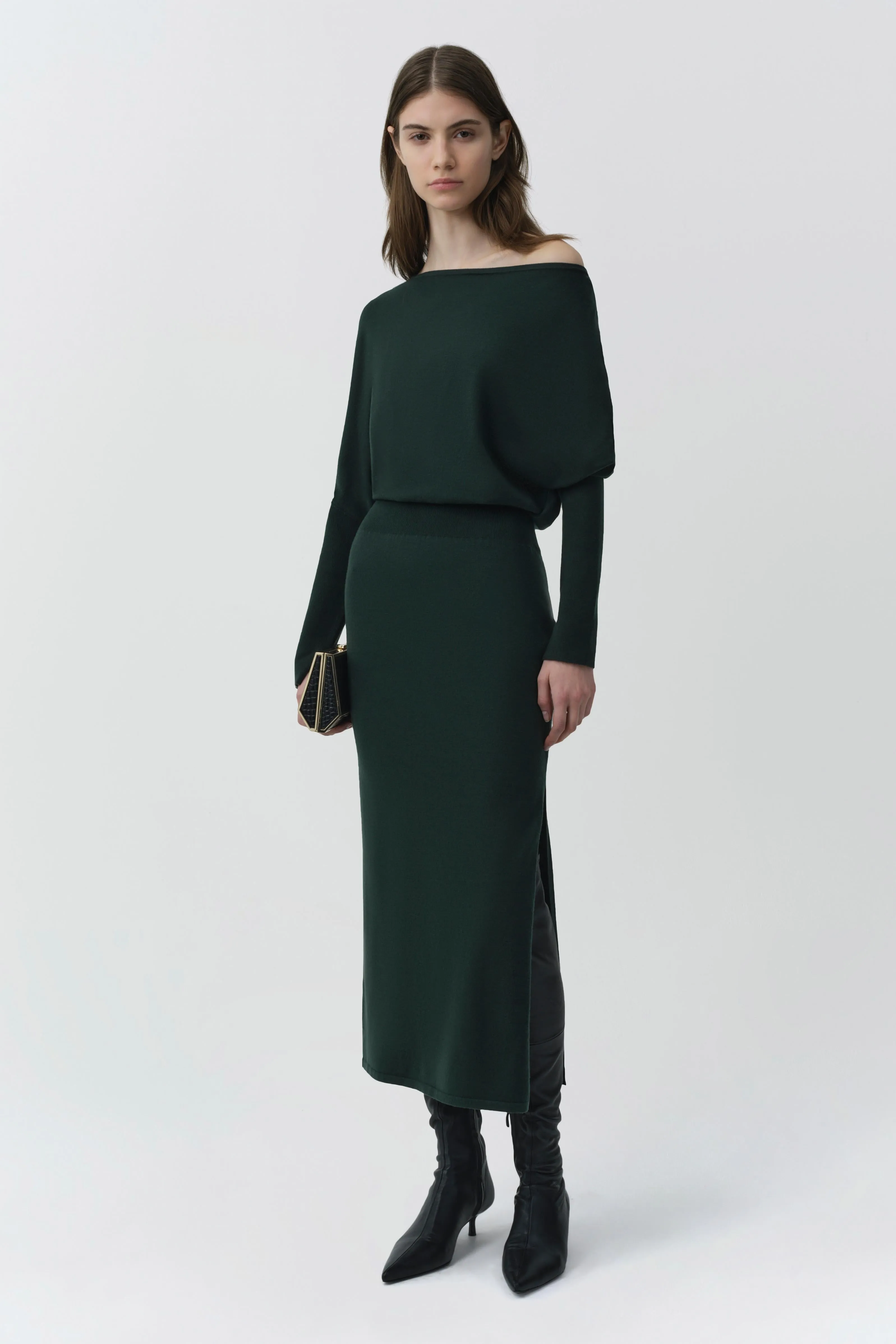 Janese Off Shoulder Knit Midi Dress sold by Simkhai product image thumbnail 4