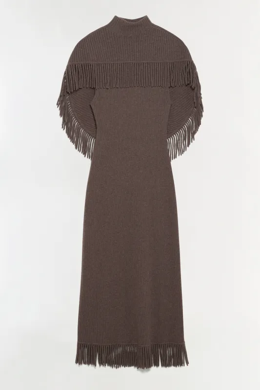 Jordan Knit Fringe Midi Dress made by Simkhai