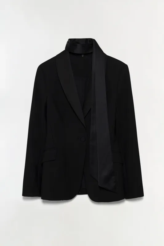 Viveka Collarless Jacket made by Simkhai