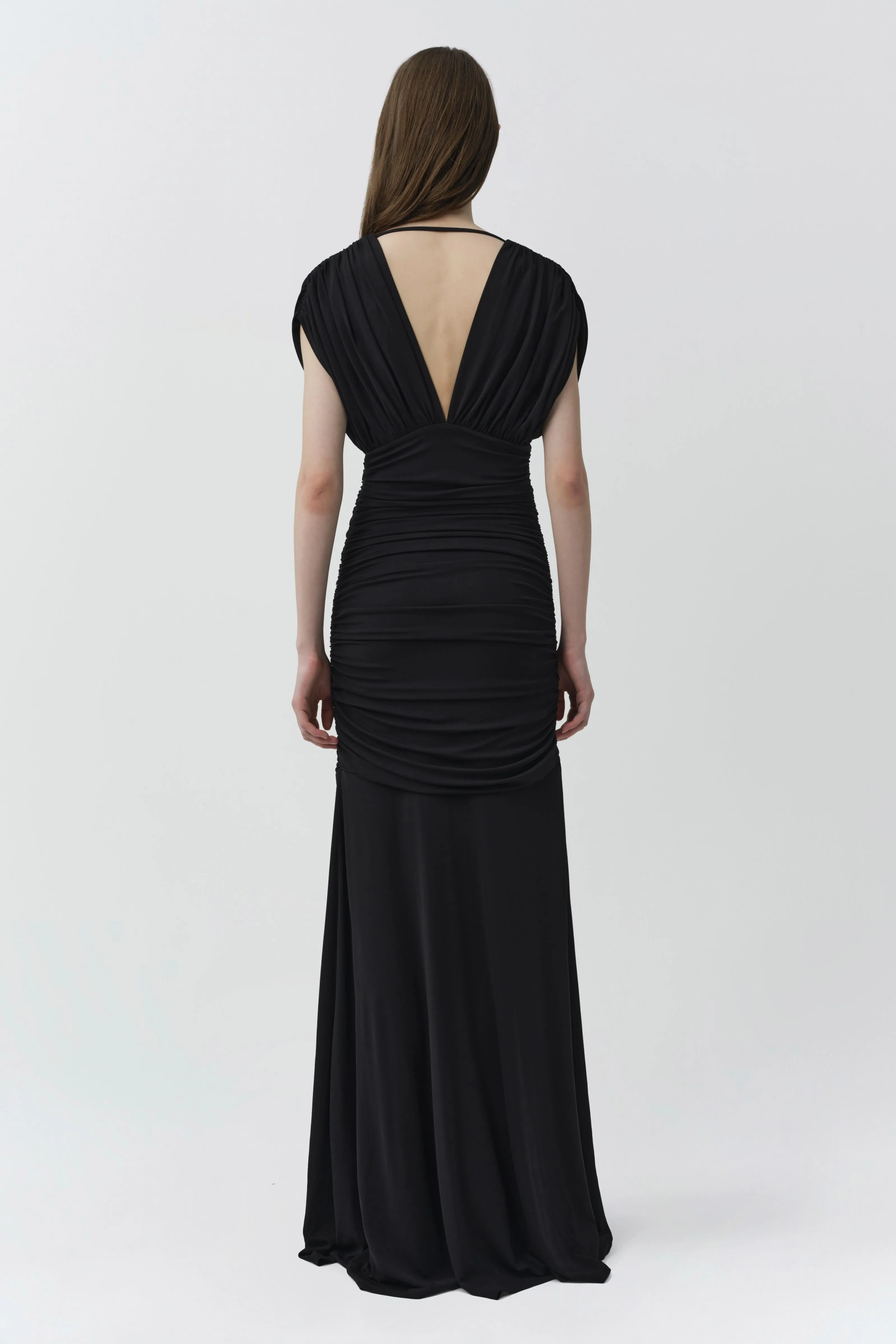 Norvelle Draped Jersey Gown sold by Simkhai product image thumbnail 5