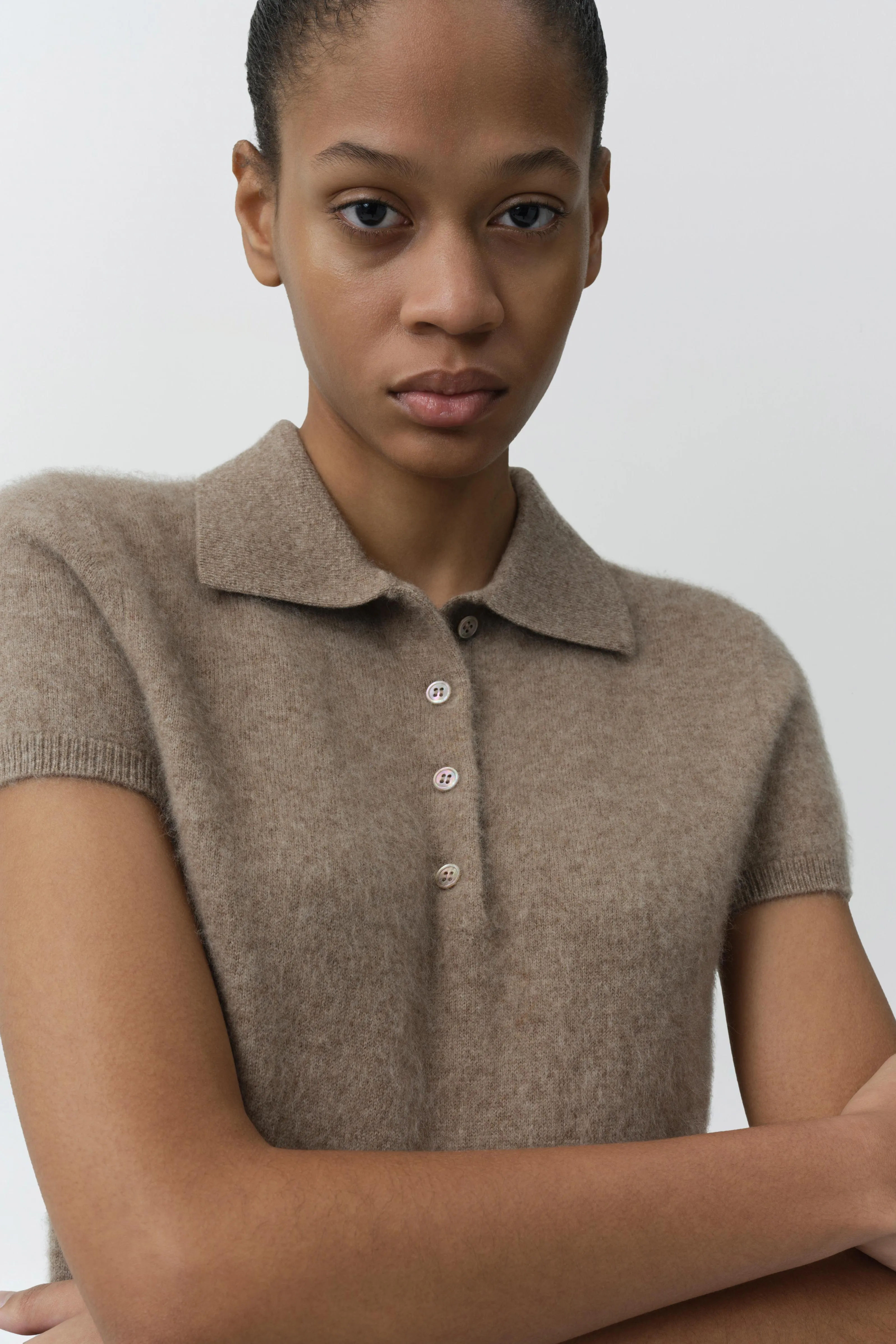 Ivy Brushed Knit Polo sold by Simkhai product image thumbnail 3