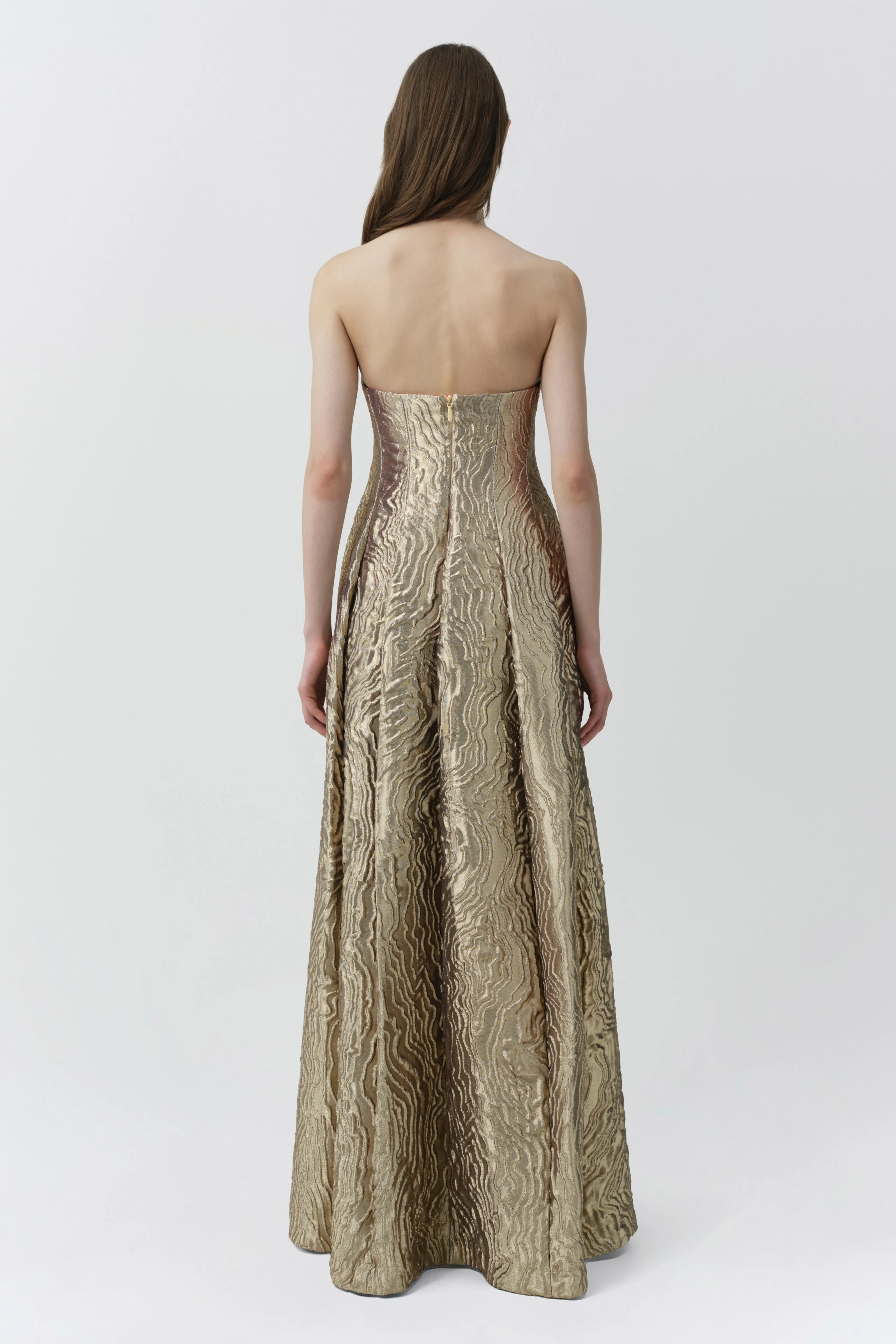 Celeste Metallic Jacquard Gown sold by Simkhai product image thumbnail 5