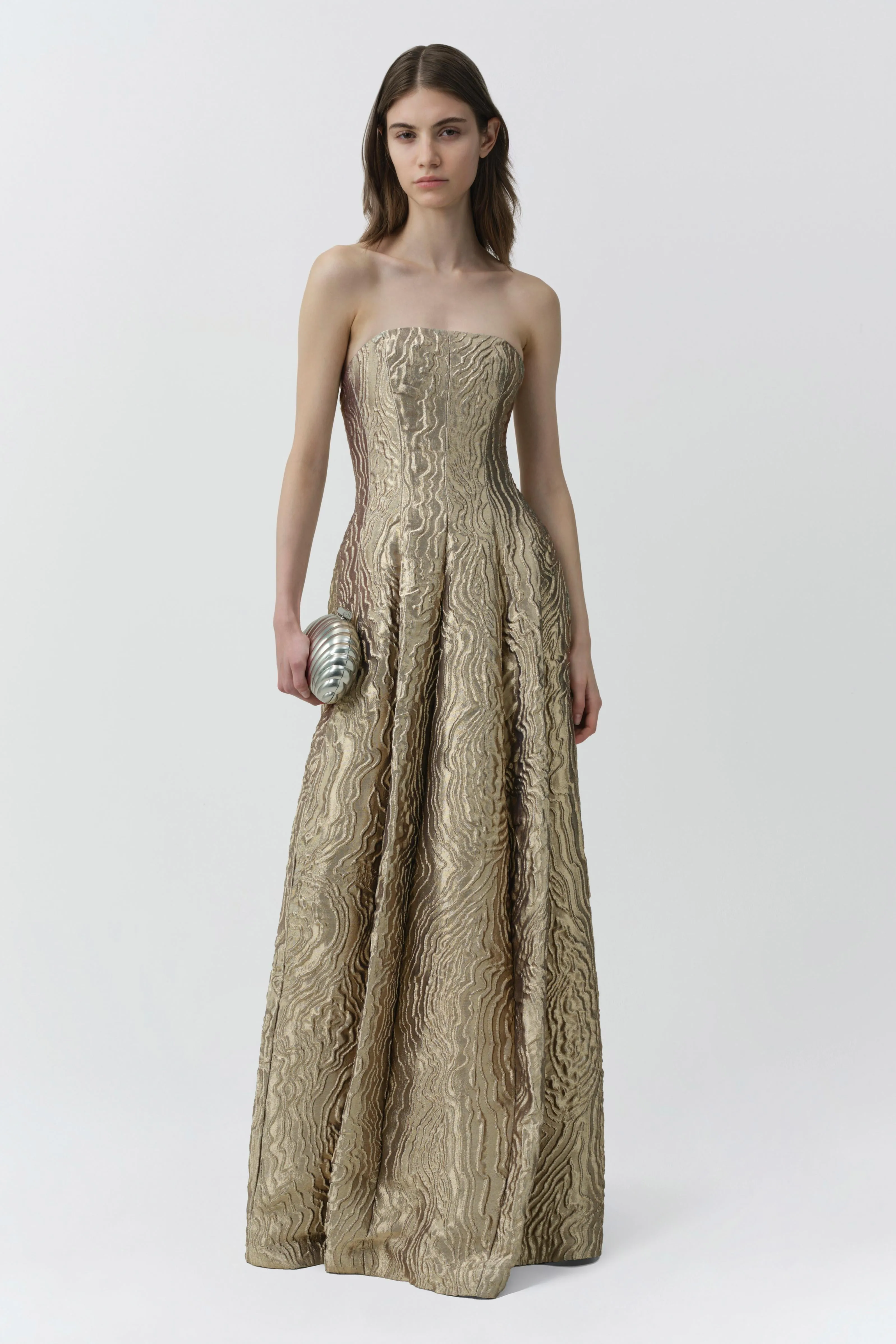 Celeste Metallic Jacquard Gown sold by Simkhai product image thumbnail 2
