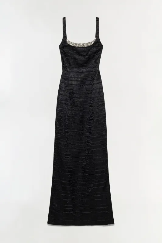 Martina Embellished Satin Gown made by Simkhai