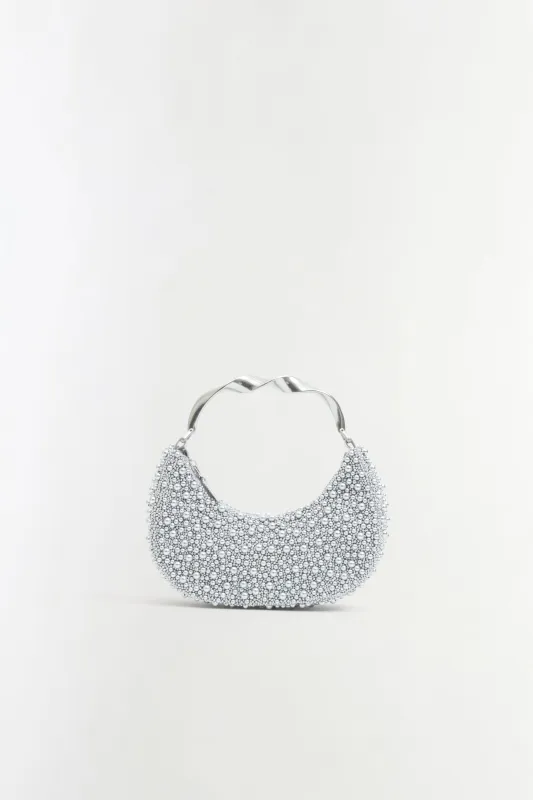 Evelyn Beaded Crescent Bag made by Simkhai