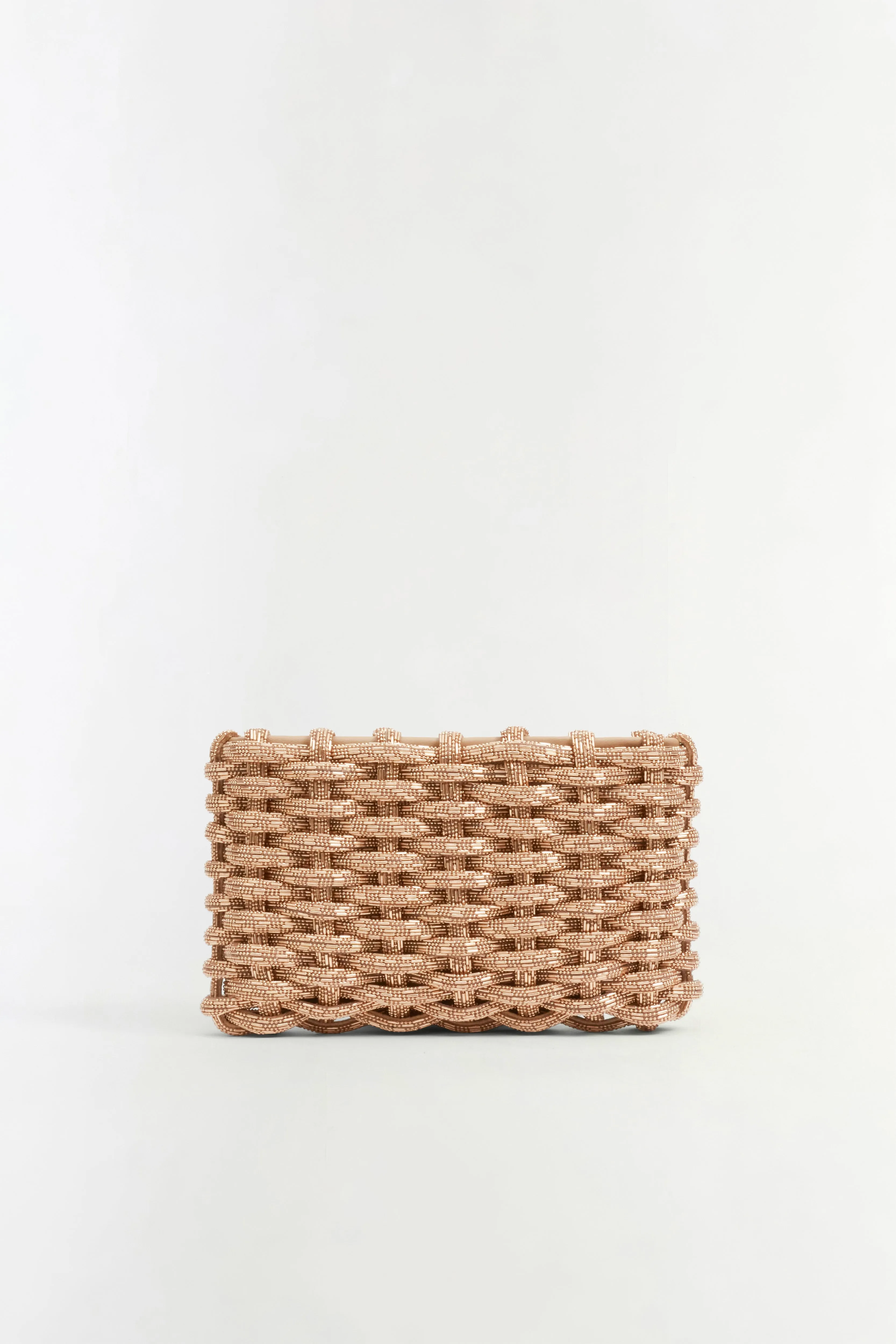 Morgan Woven Rhinestone Clutch sold by Simkhai