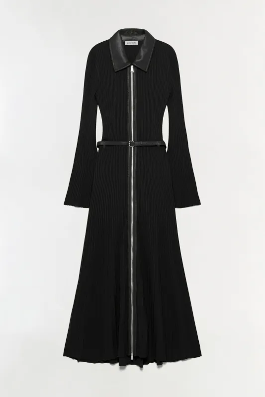 Ismelle Collared Knit Midi Dress made by Simkhai