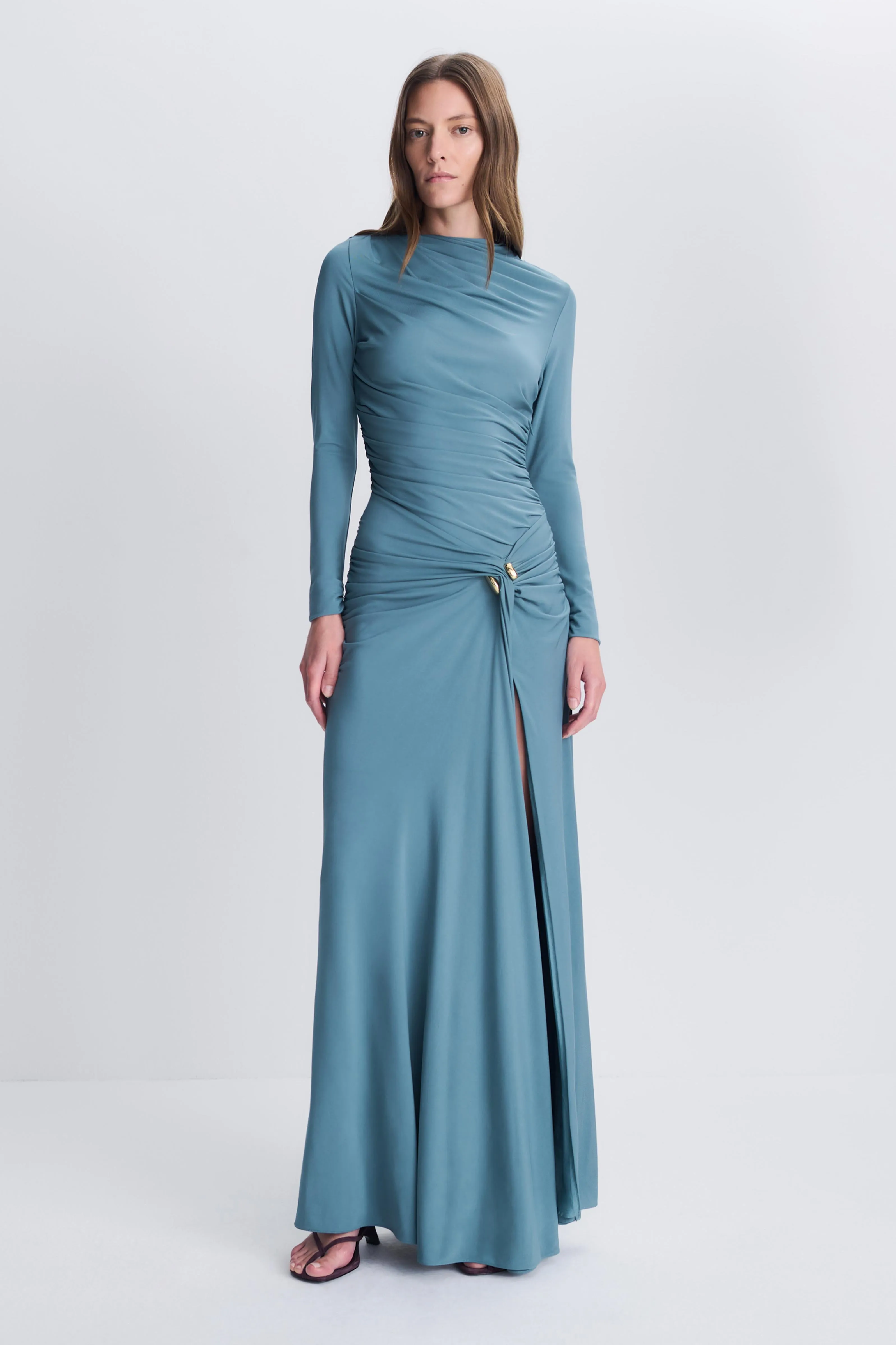 Eleanora Draped Jersey Gown sold by Simkhai product image thumbnail 2