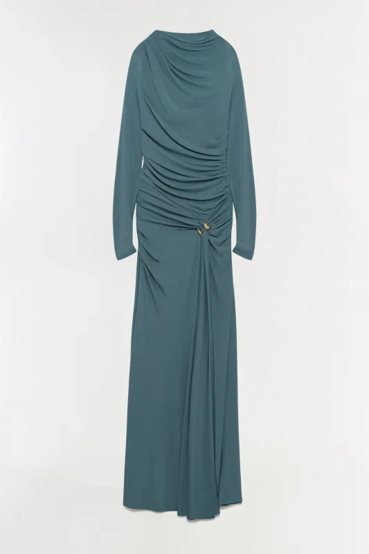 Eleanora Draped Jersey Gown made by Simkhai