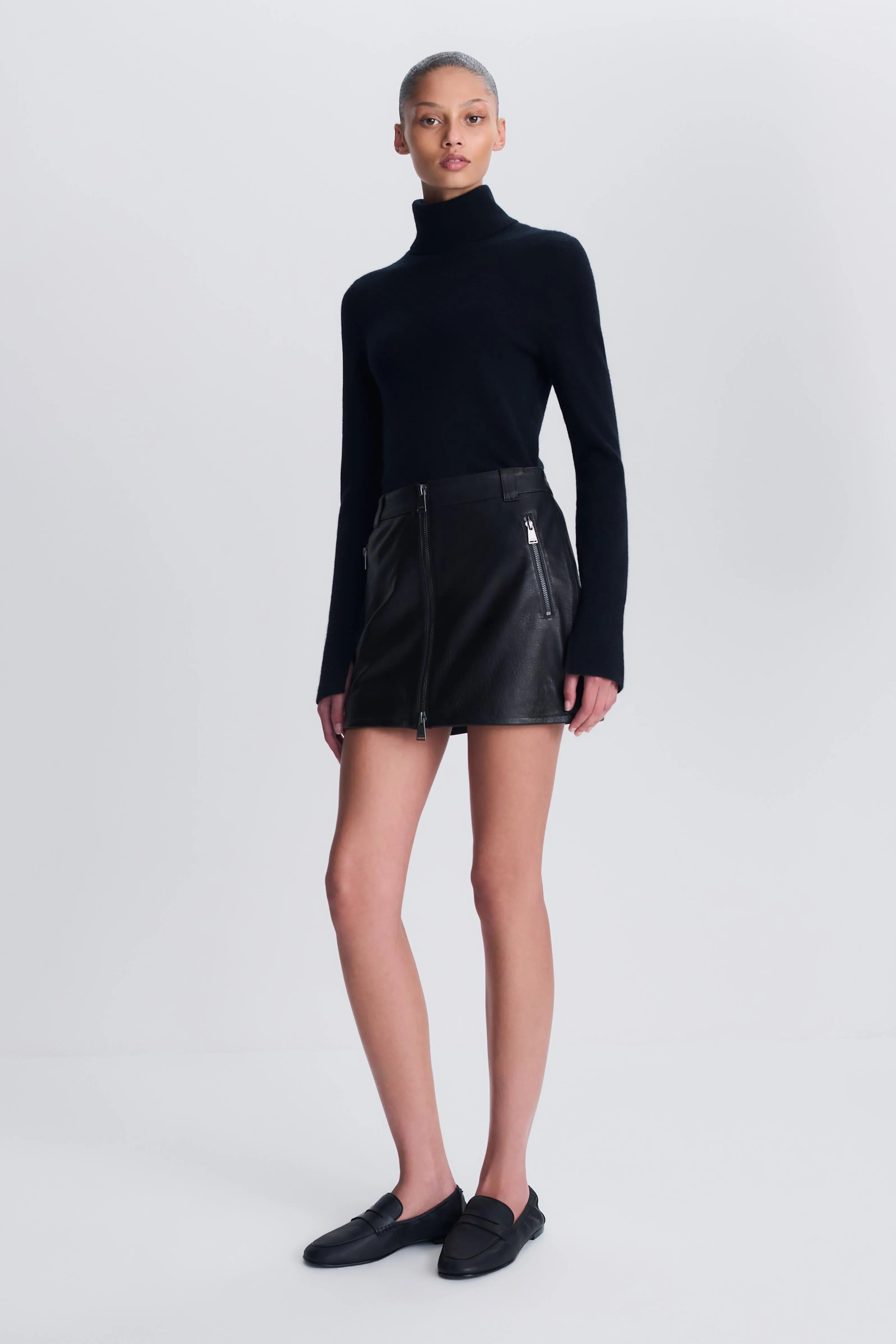 Elina Leather Mini Skirt sold by Simkhai product image thumbnail 4