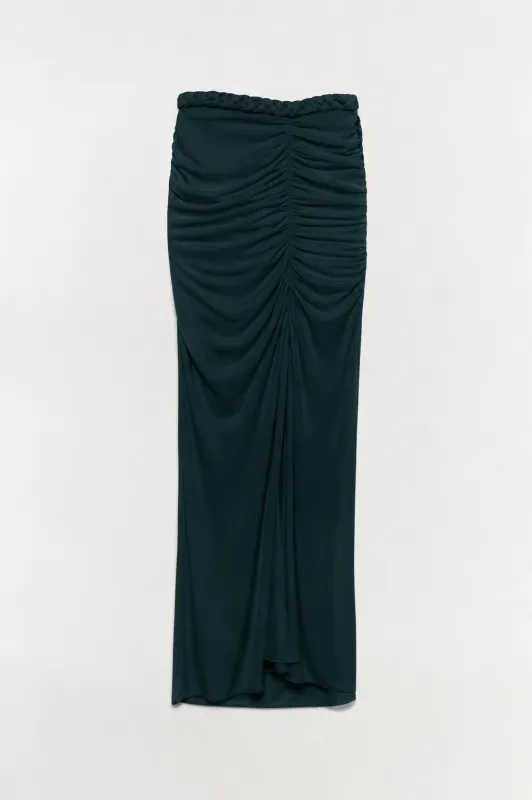 Juna Draped Jersey Midi Skirt made by Simkhai