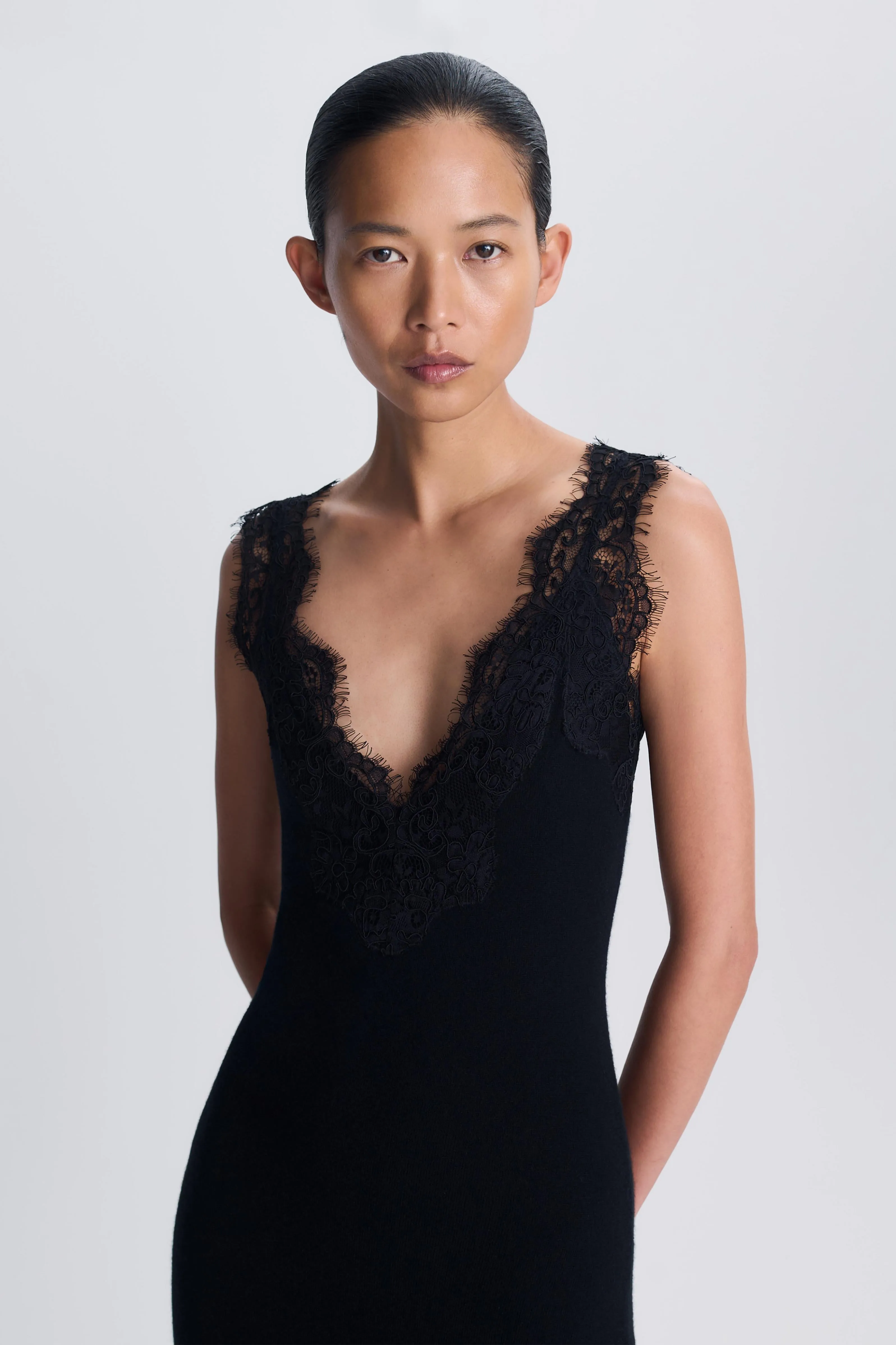 Zinnia Lace Cashmere Midi Dress sold by Simkhai product image thumbnail 3