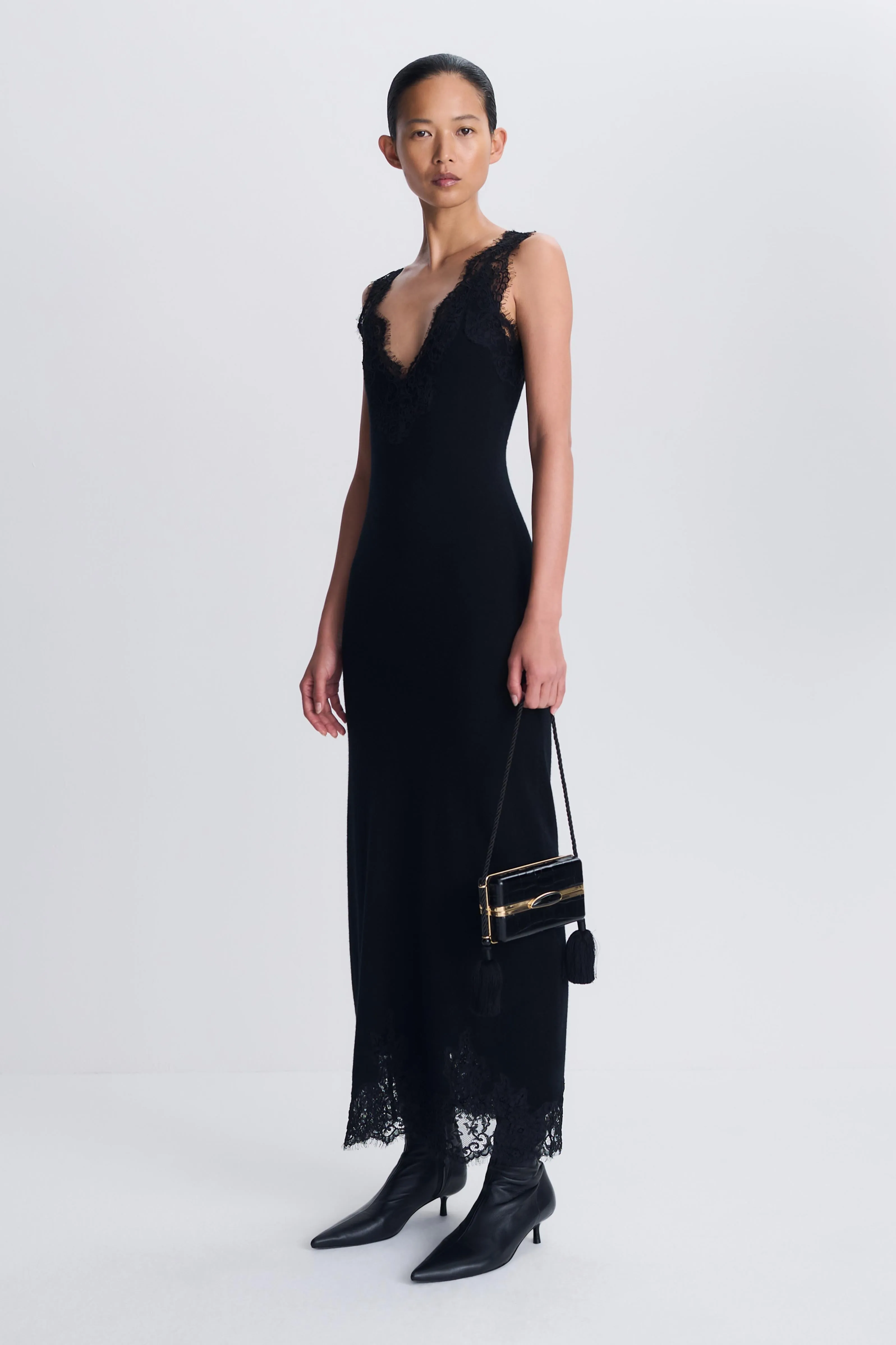 Zinnia Lace Cashmere Midi Dress sold by Simkhai product image thumbnail 4