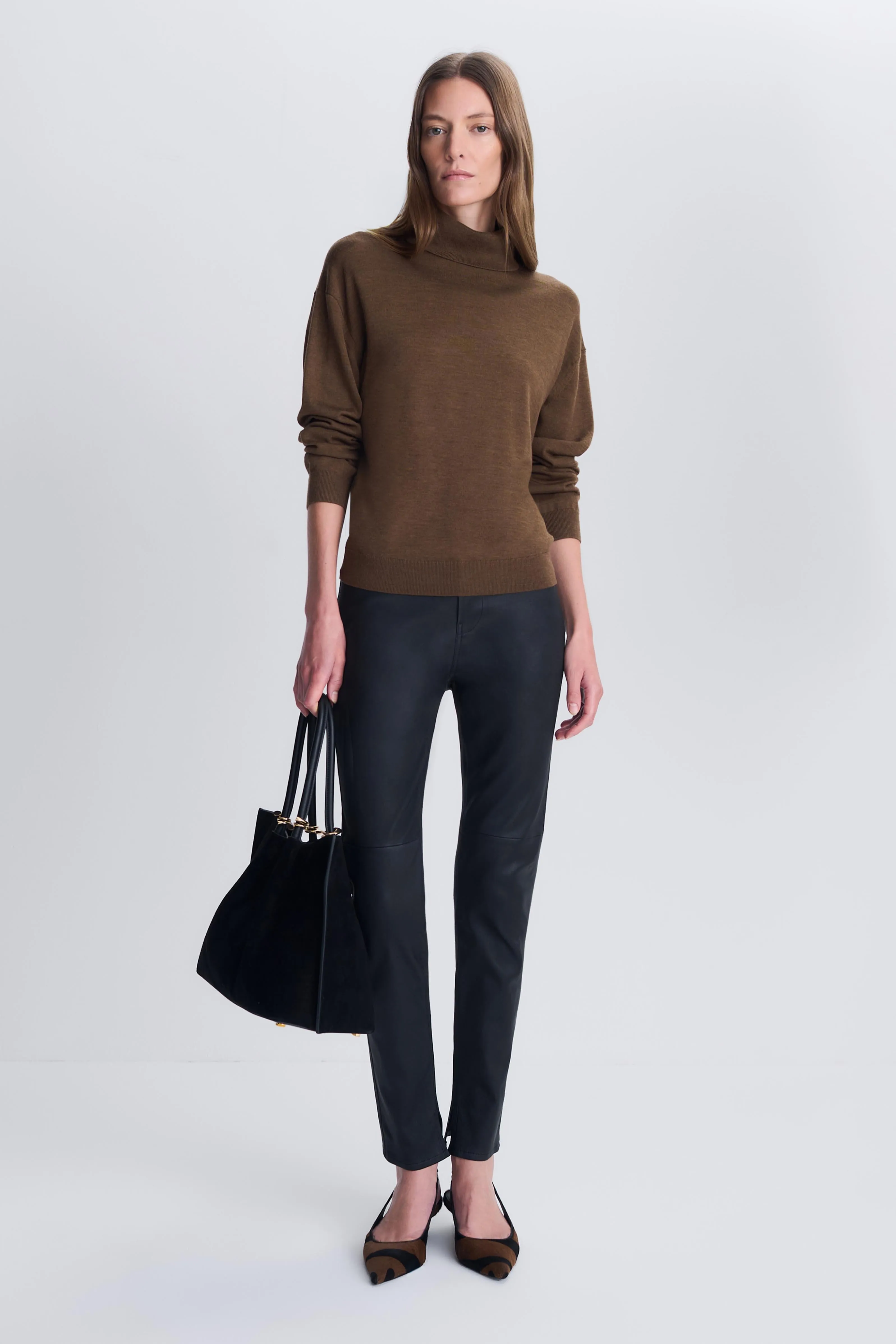 Rae Leather High Rise Skinny Pant sold by Simkhai product image thumbnail 2