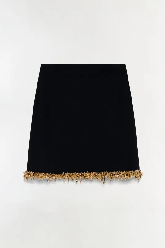 Wendy Compact Knit Mini Skirt made by Simkhai