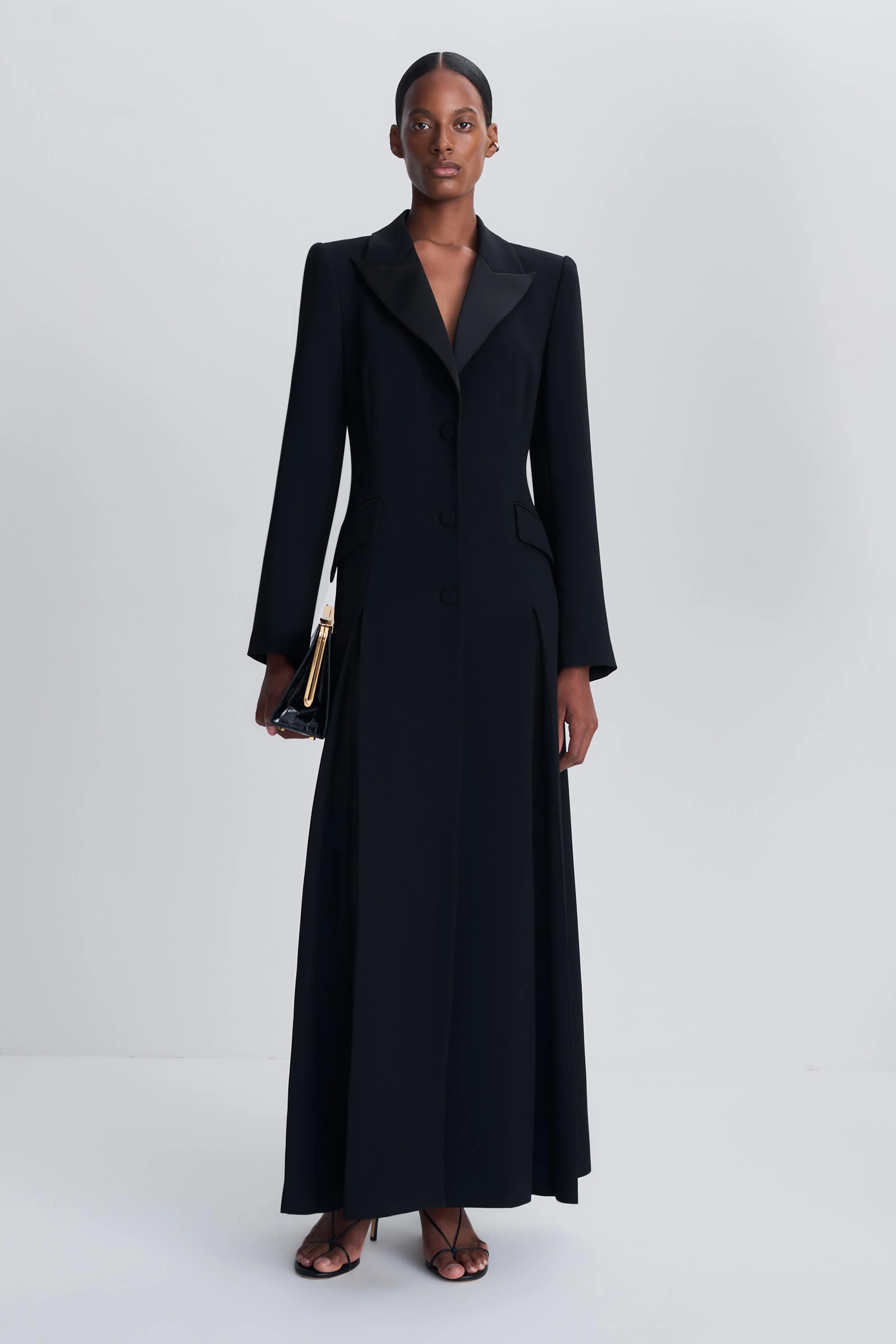 Calene Satin Crepe Blazer Gown sold by Simkhai product image thumbnail 2