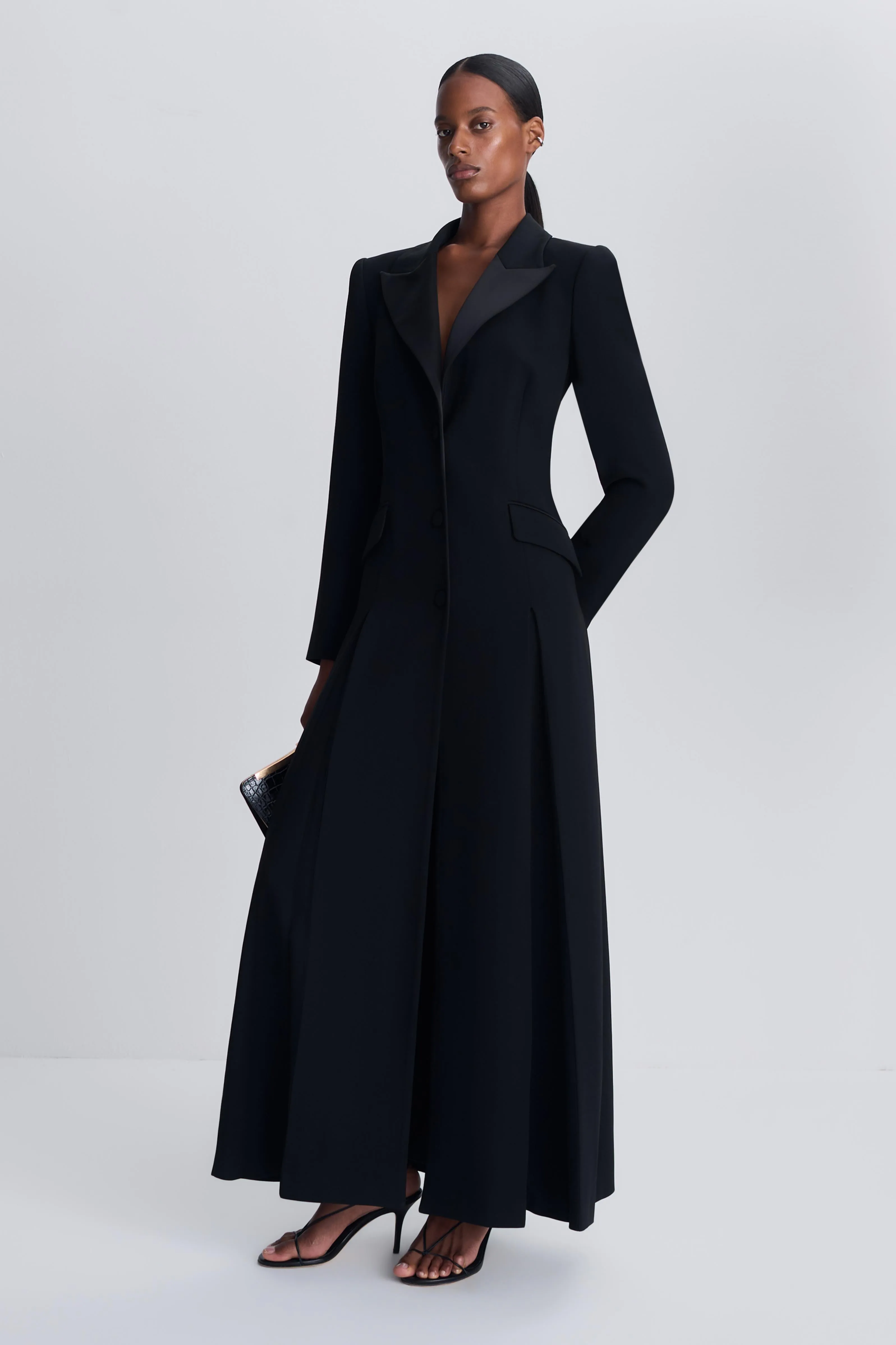 Calene Satin Crepe Blazer Gown sold by Simkhai product image thumbnail 4