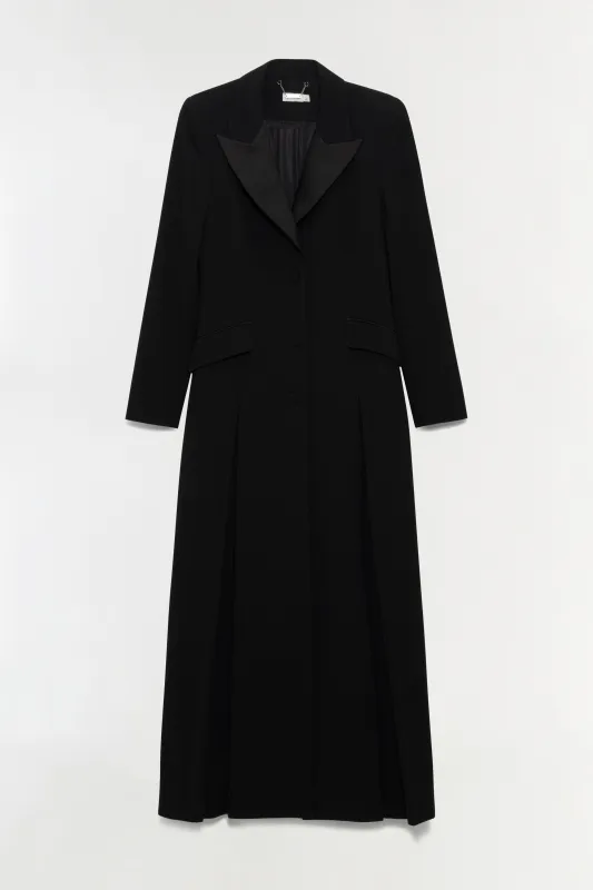 Calene Satin Crepe Blazer Gown made by Simkhai