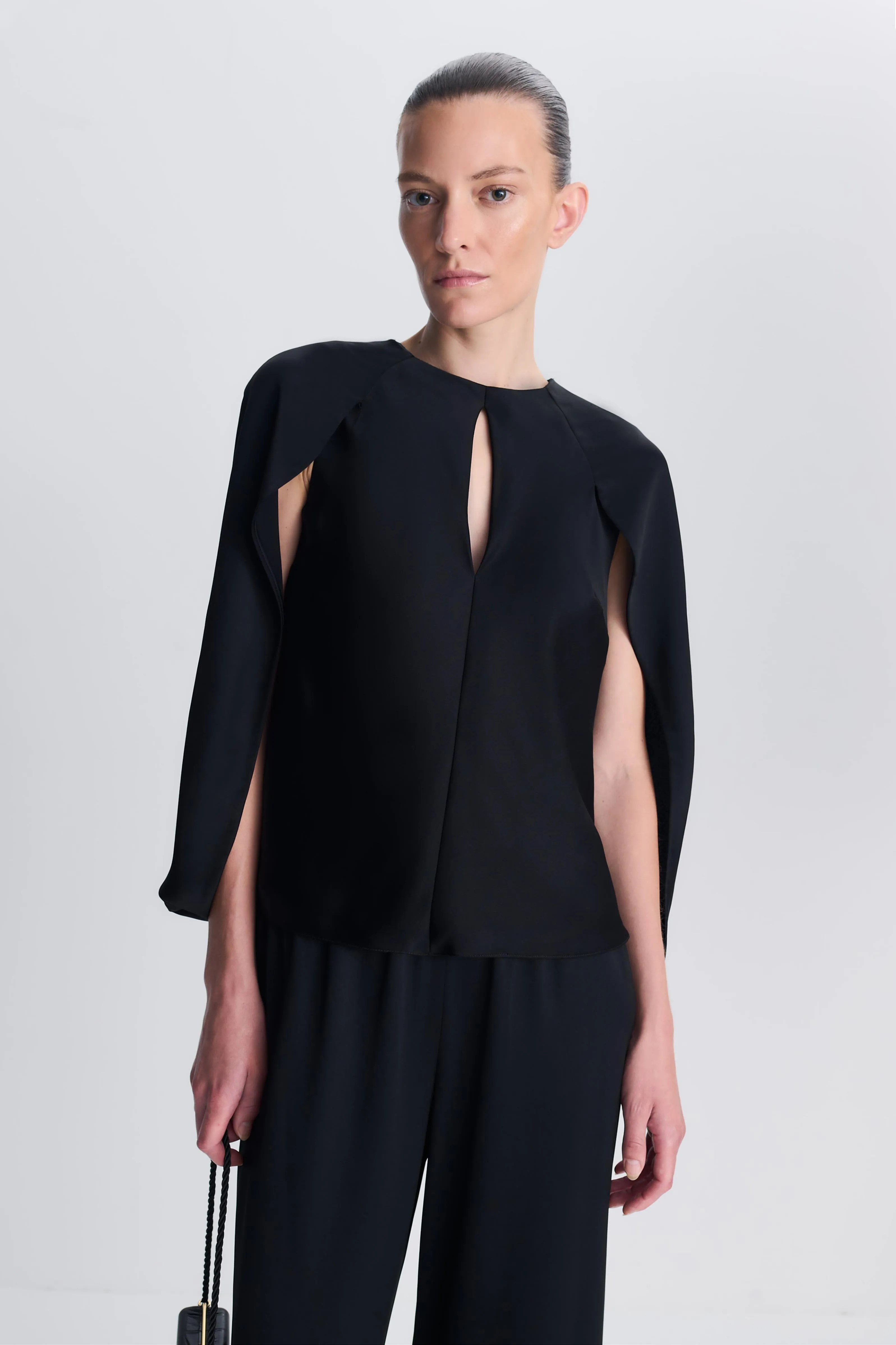 Lauren Satin Cape Top sold by Simkhai product image thumbnail 3