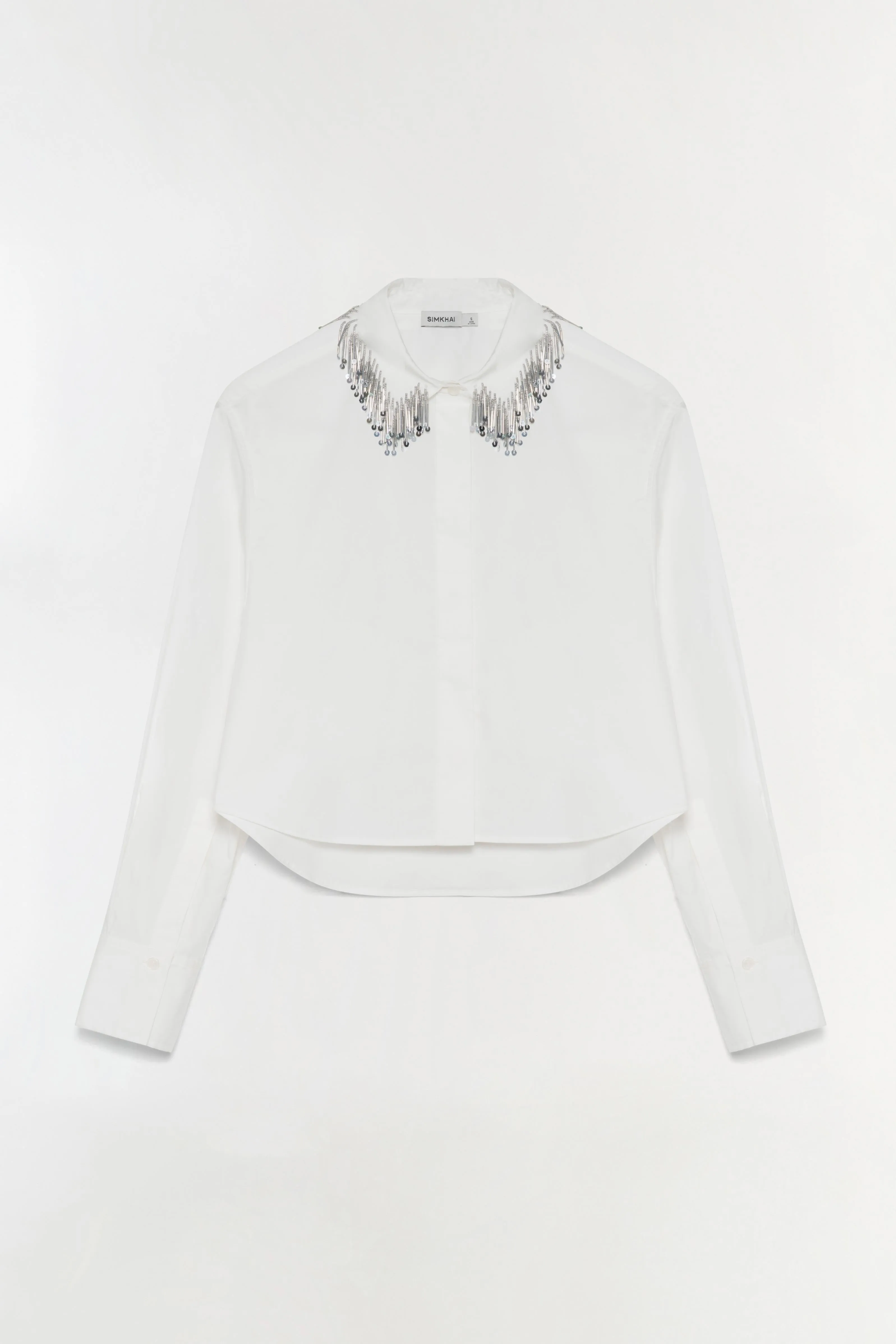 Renata Embellished Button Down Shirt sold by Simkhai
