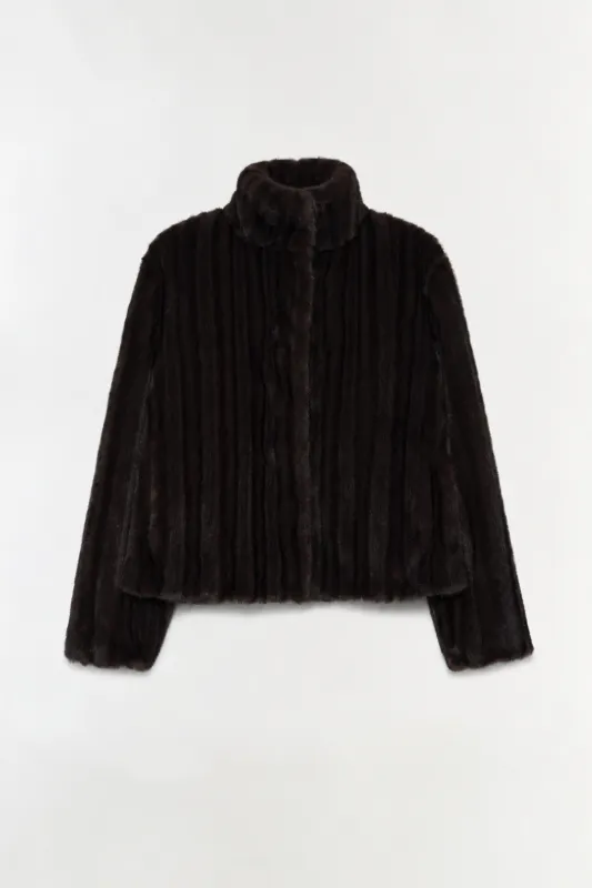 Sudie Faux Fur Jacket made by Simkhai