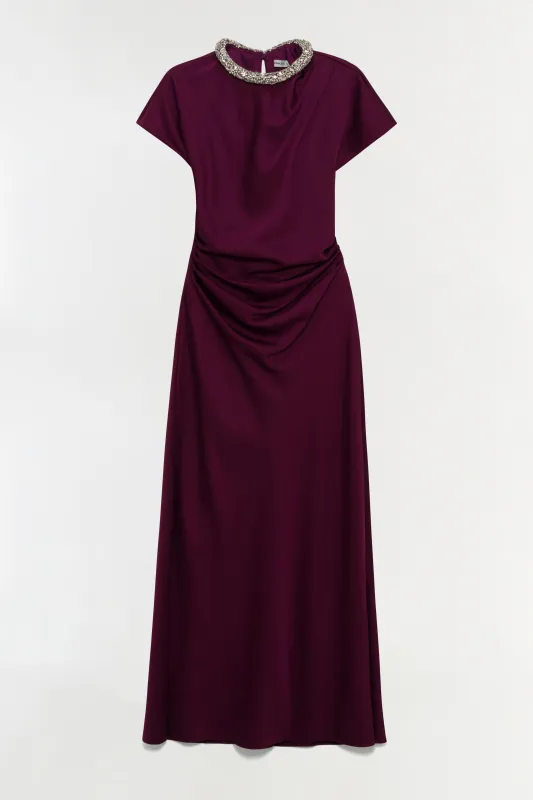 Eliza Satin Gown made by Simkhai