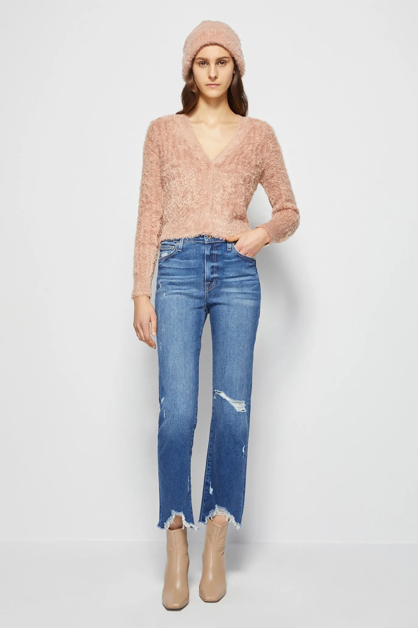 Elena Feathered Beanie sold by Simkhai product image thumbnail 3