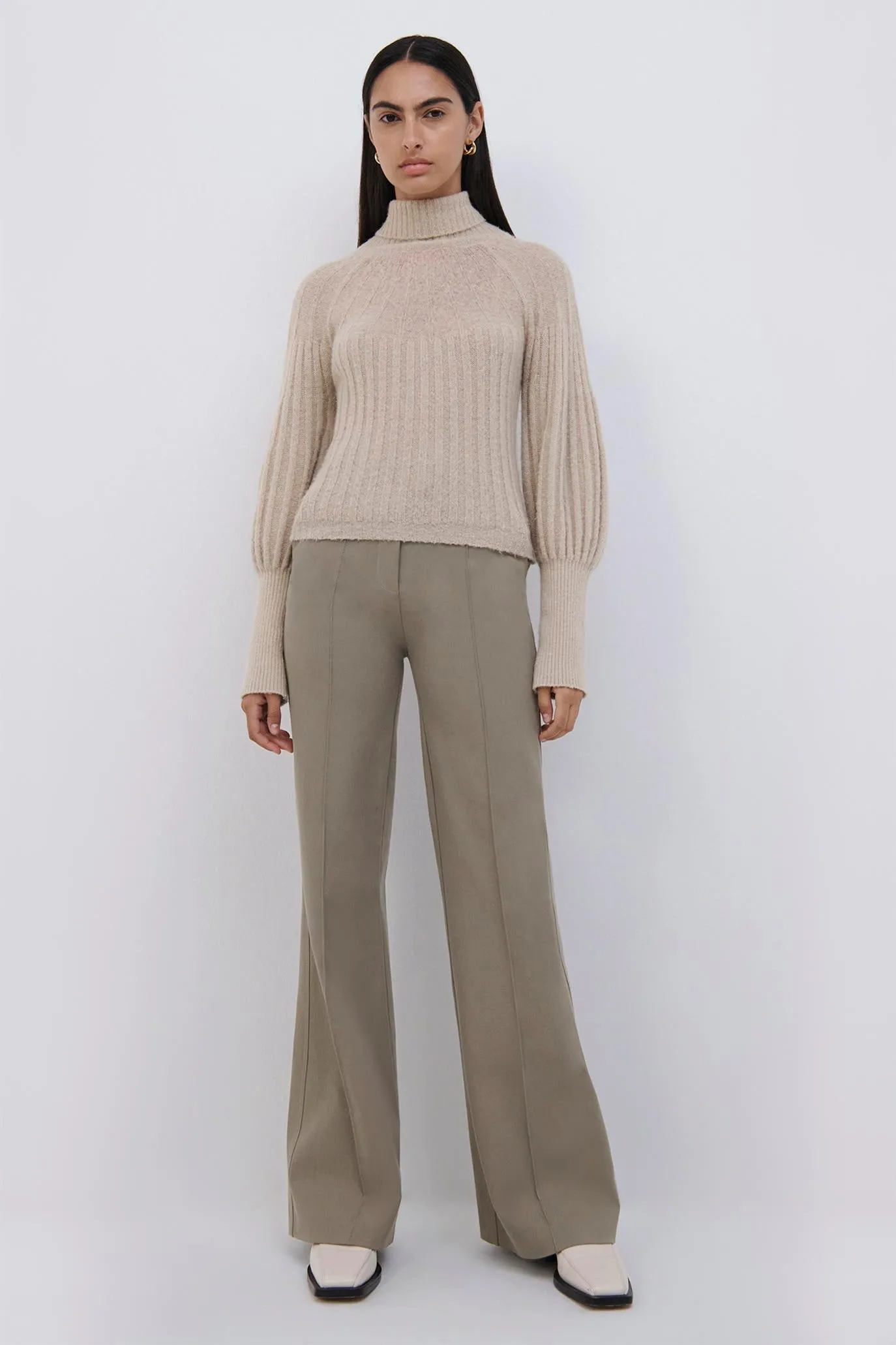 Rachel Sheer Alpaca Turtleneck sold by Simkhai product image thumbnail 4