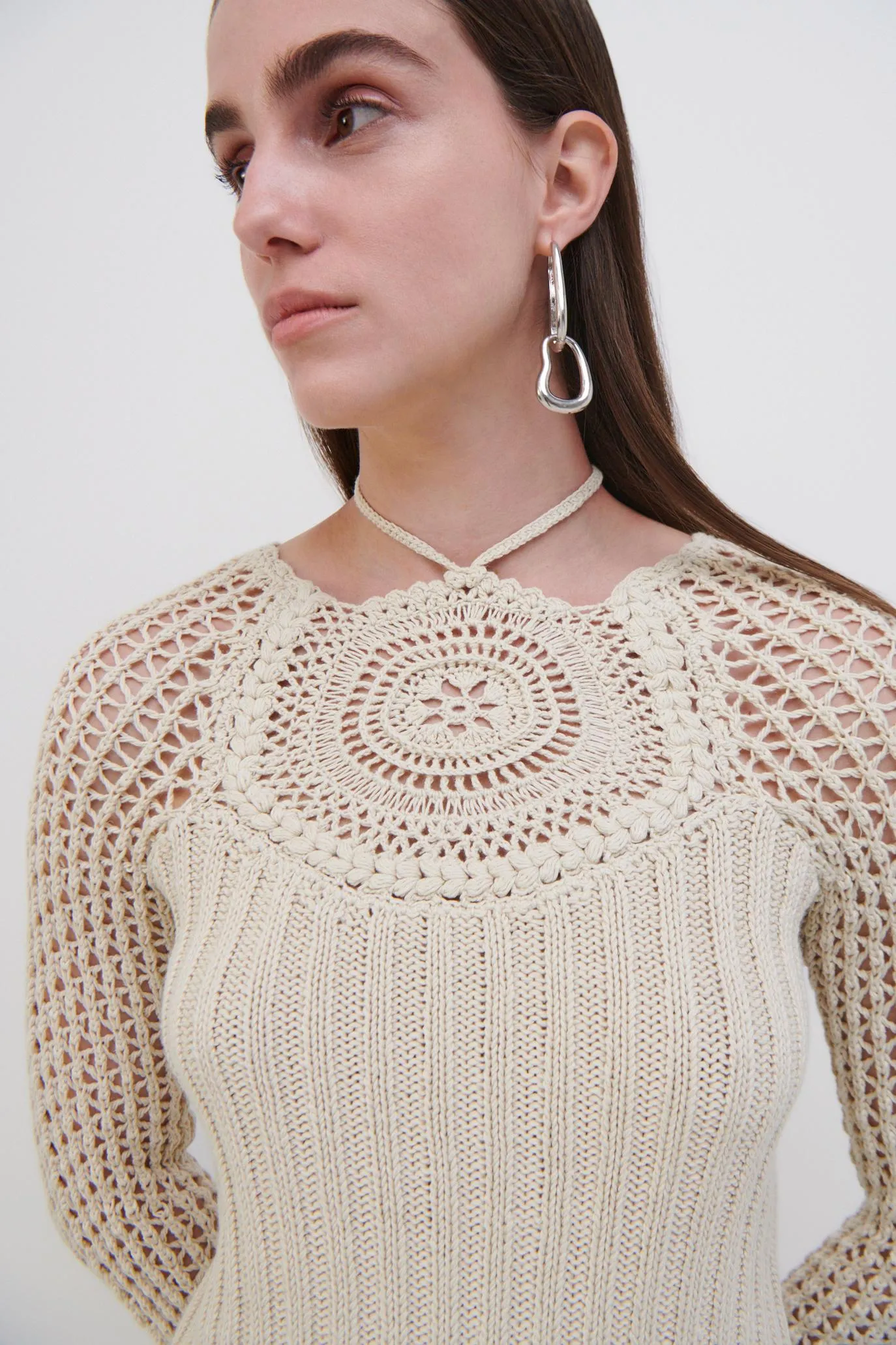 Reva Crochet Raglan Top sold by Simkhai product image thumbnail 3