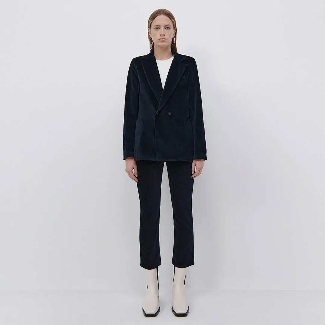 Boxy Velvet Boyfriend Blazer sold by Simkhai