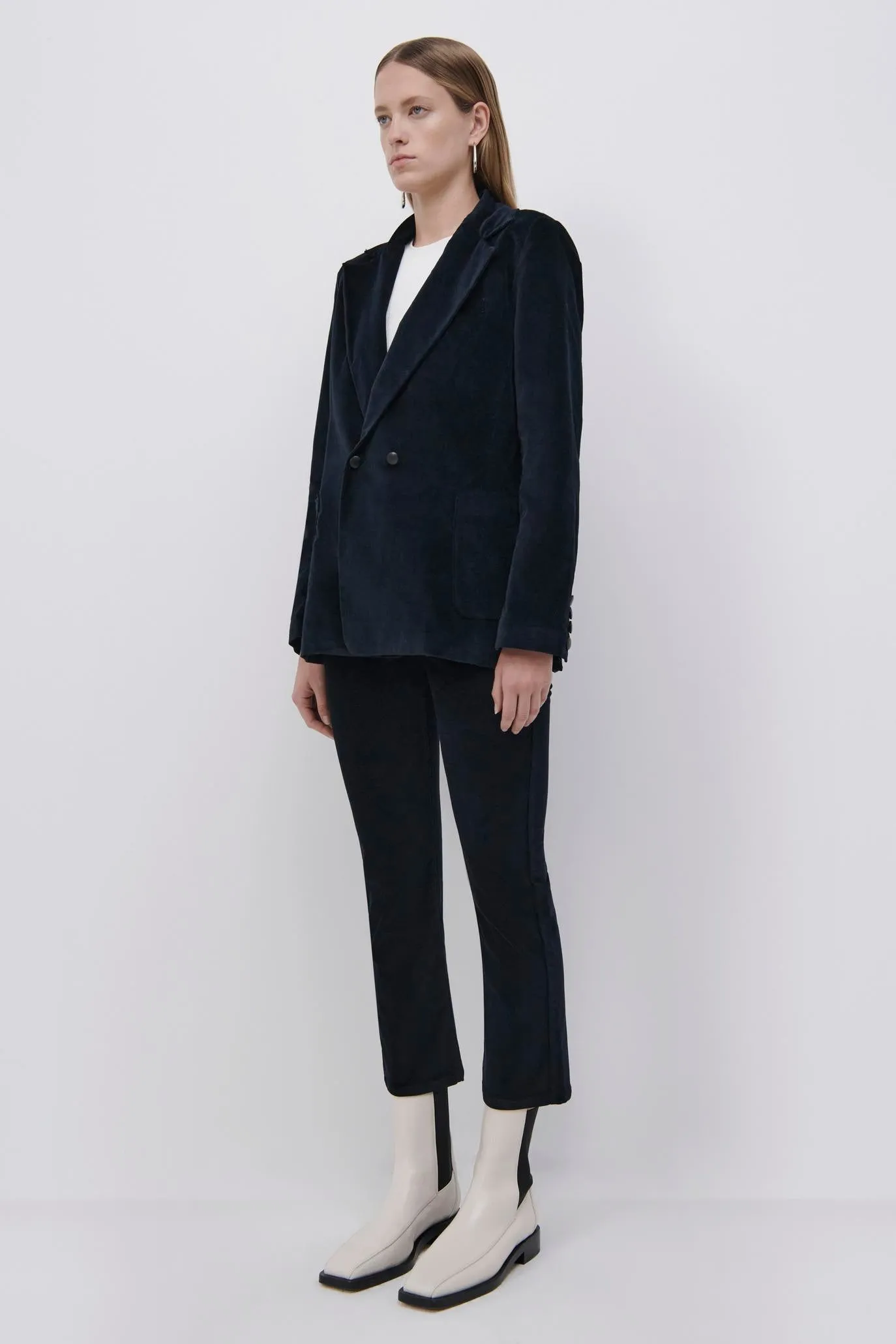 Boxy Velvet Boyfriend Blazer sold by Simkhai product image thumbnail 5