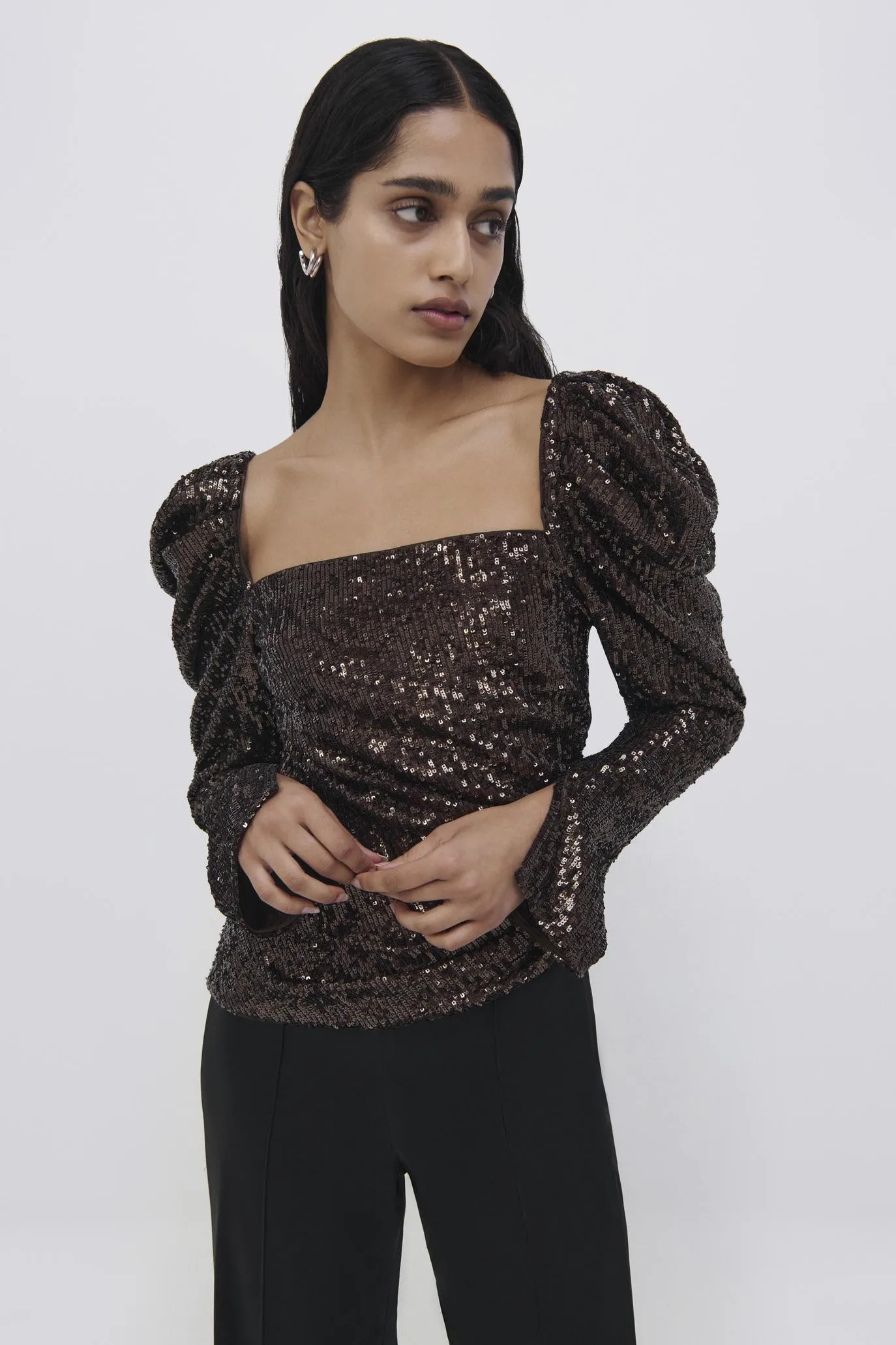 Allura Hammered Sequin Top sold by Simkhai product image thumbnail 2