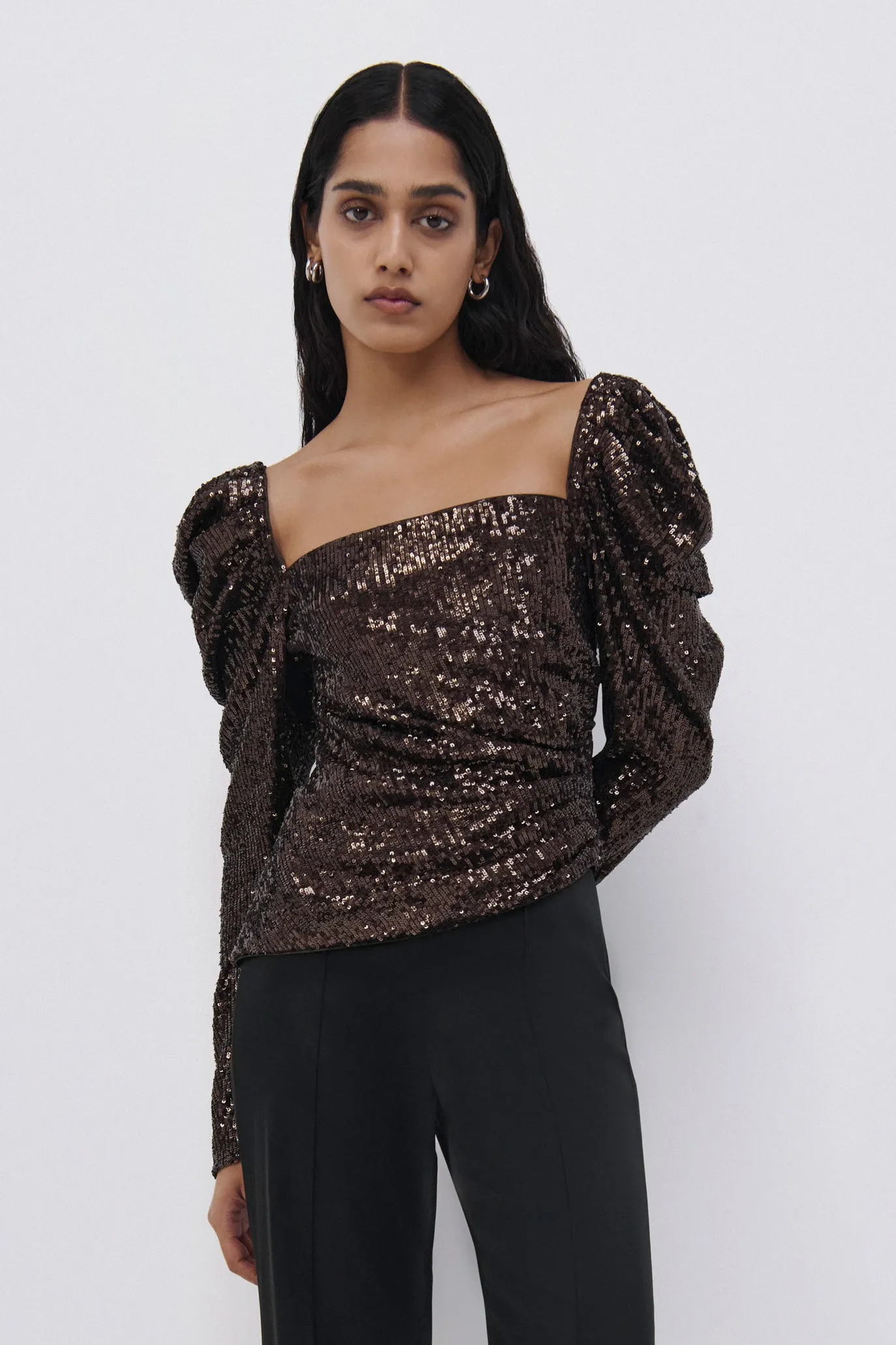 Allura Hammered Sequin Top sold by Simkhai product image thumbnail 3
