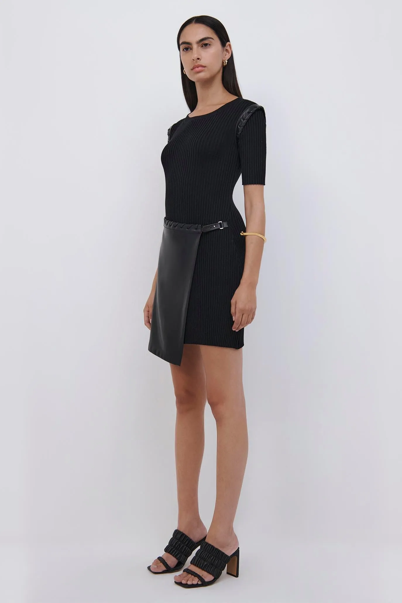 Gianina Vegan Leather Mini Dress sold by Simkhai product image thumbnail 4