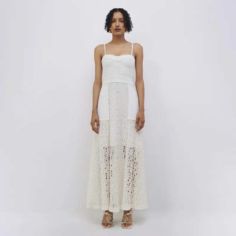 Vida Utility Lace Maxi Dress sold by Simkhai