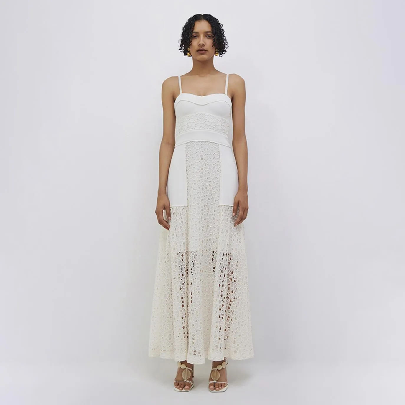 Vida Utility Lace Maxi Dress sold by Simkhai