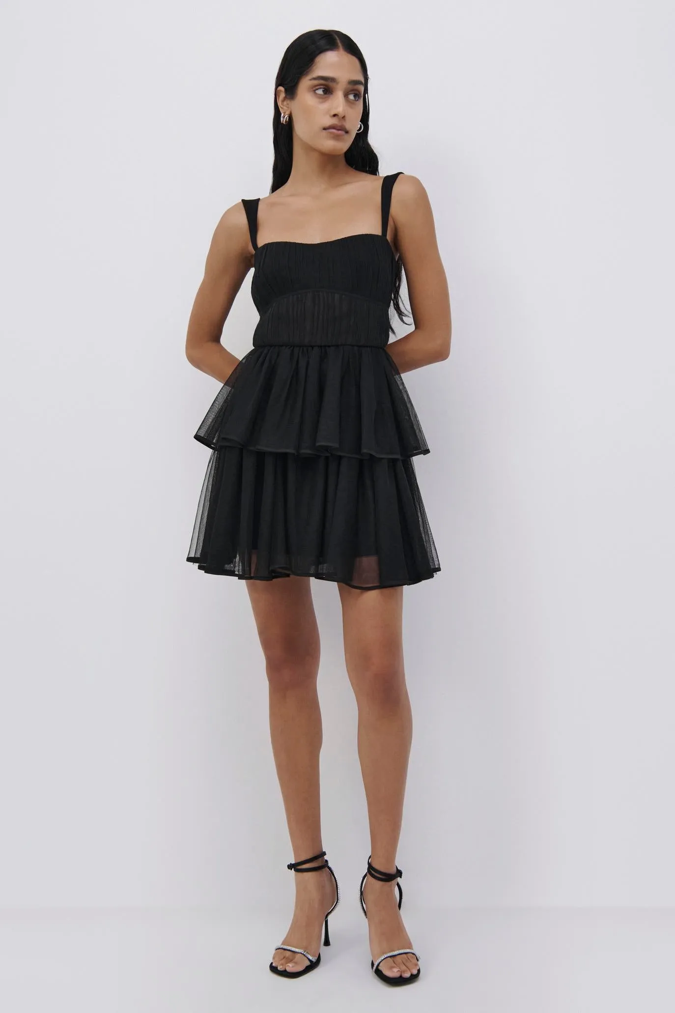 Annabella Tulle Plisse Mini Dress sold by Simkhai product image thumbnail 2