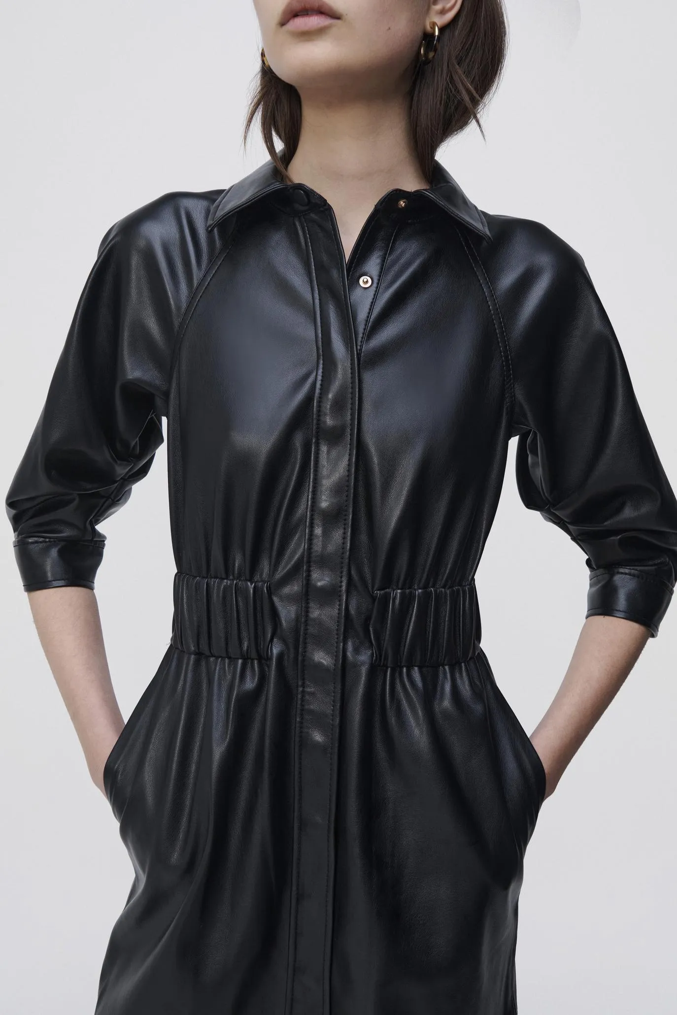 Ashby Vegan Leather Mini Dress sold by Simkhai product image thumbnail 3