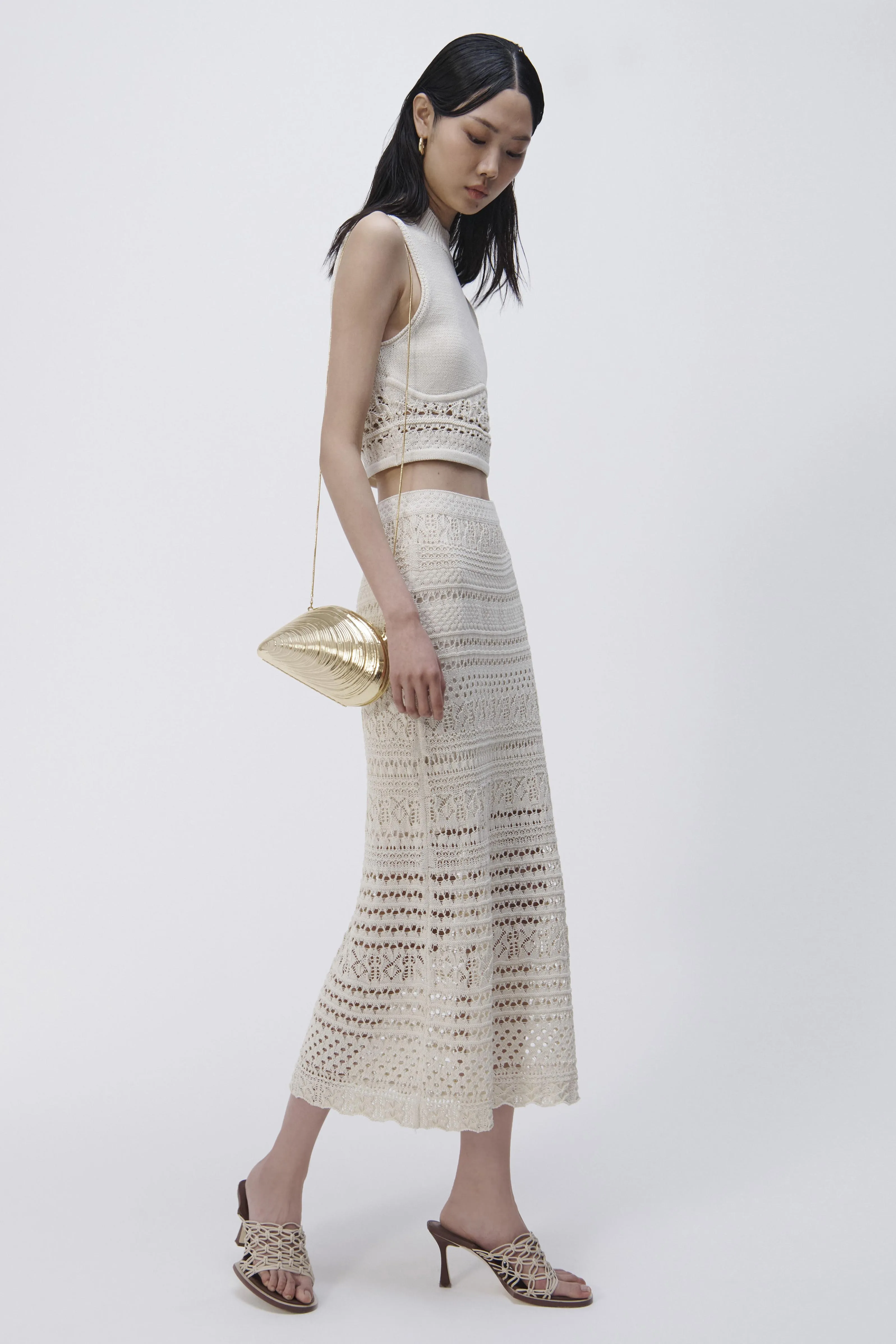 Alita Macrame Midi Skirt sold by Simkhai product image thumbnail 4